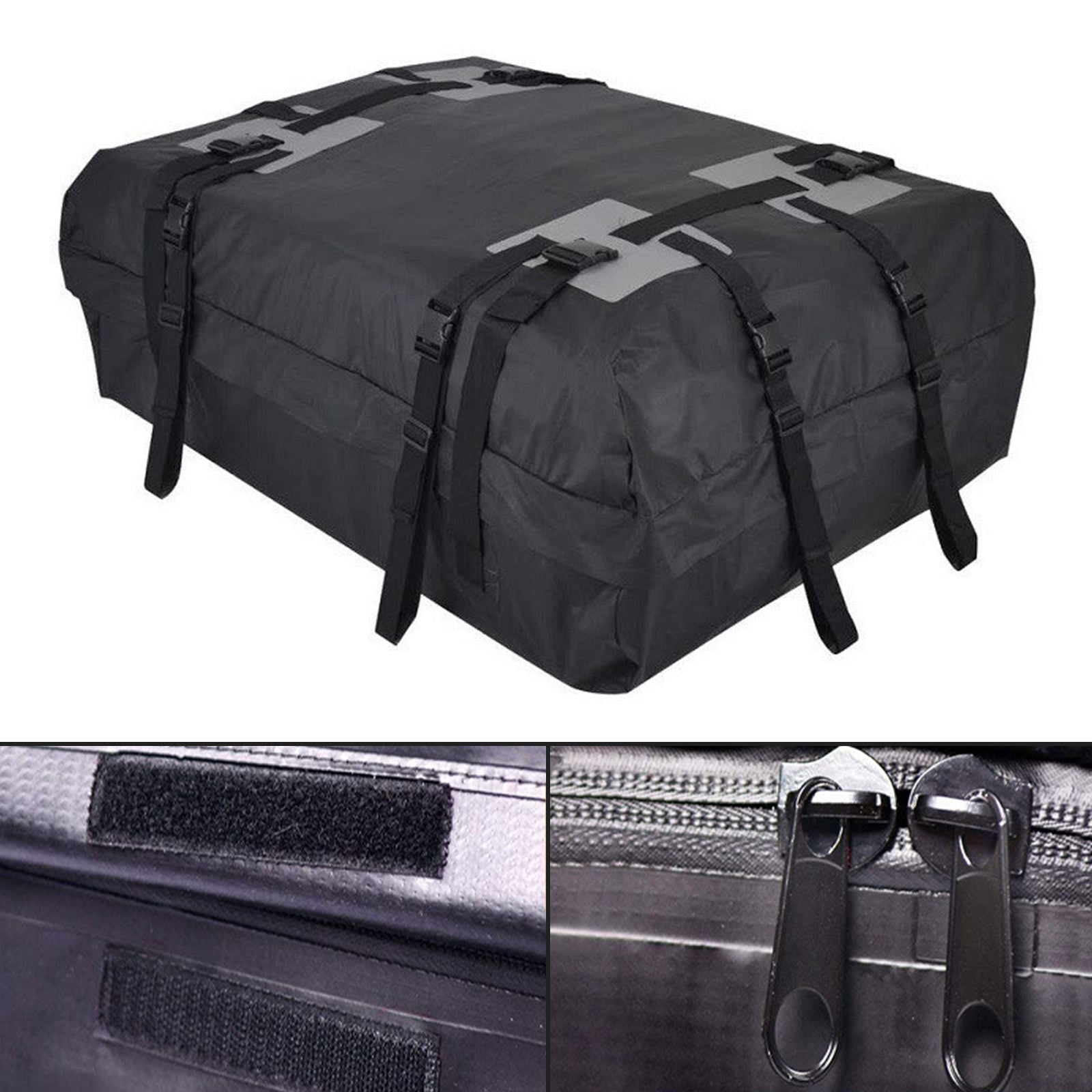 Waterproof Car Roof Top Rack Carrier Cargo Bag Luggage Storage Cube Bag Travel