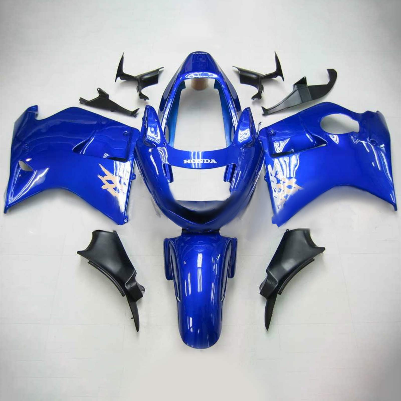 1996-2007 Honda CBR1100XX SuperBlackBird Amotopart Injection Fairing Kit Bodywork ABS #109