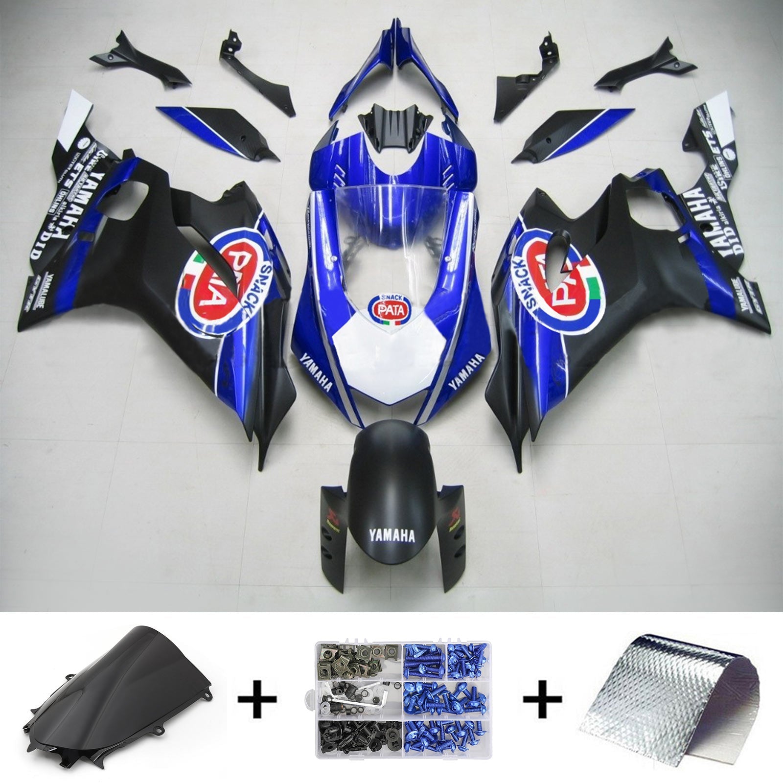 2017-2020 Yamaha YZF 600 R6 Injectiekuipset Carrosserie Kunststof ABS #105