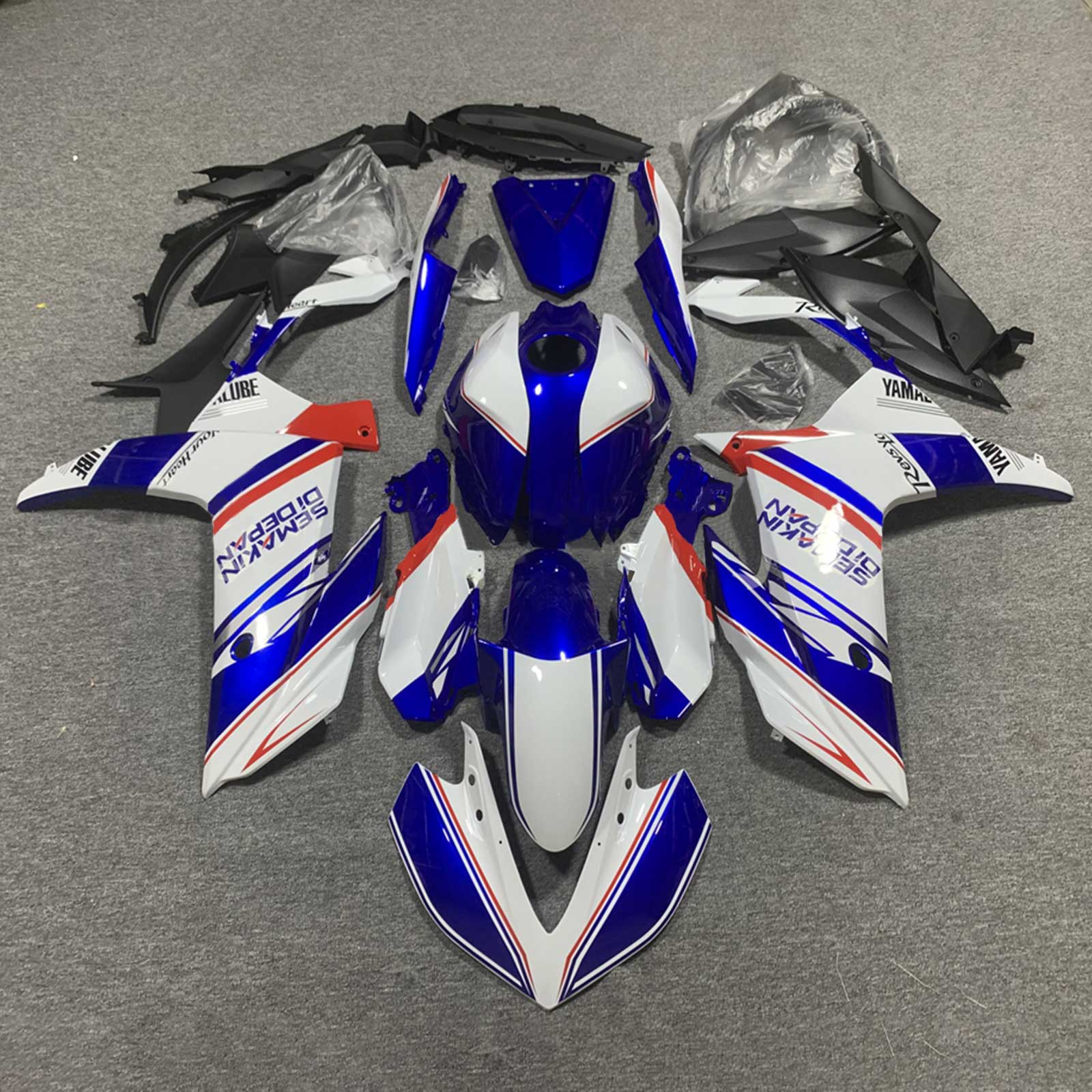 2019-2021 Yamaha YZF-R3 R25 Amotopart Kit de carénage d'injection carrosserie plastique ABS #120