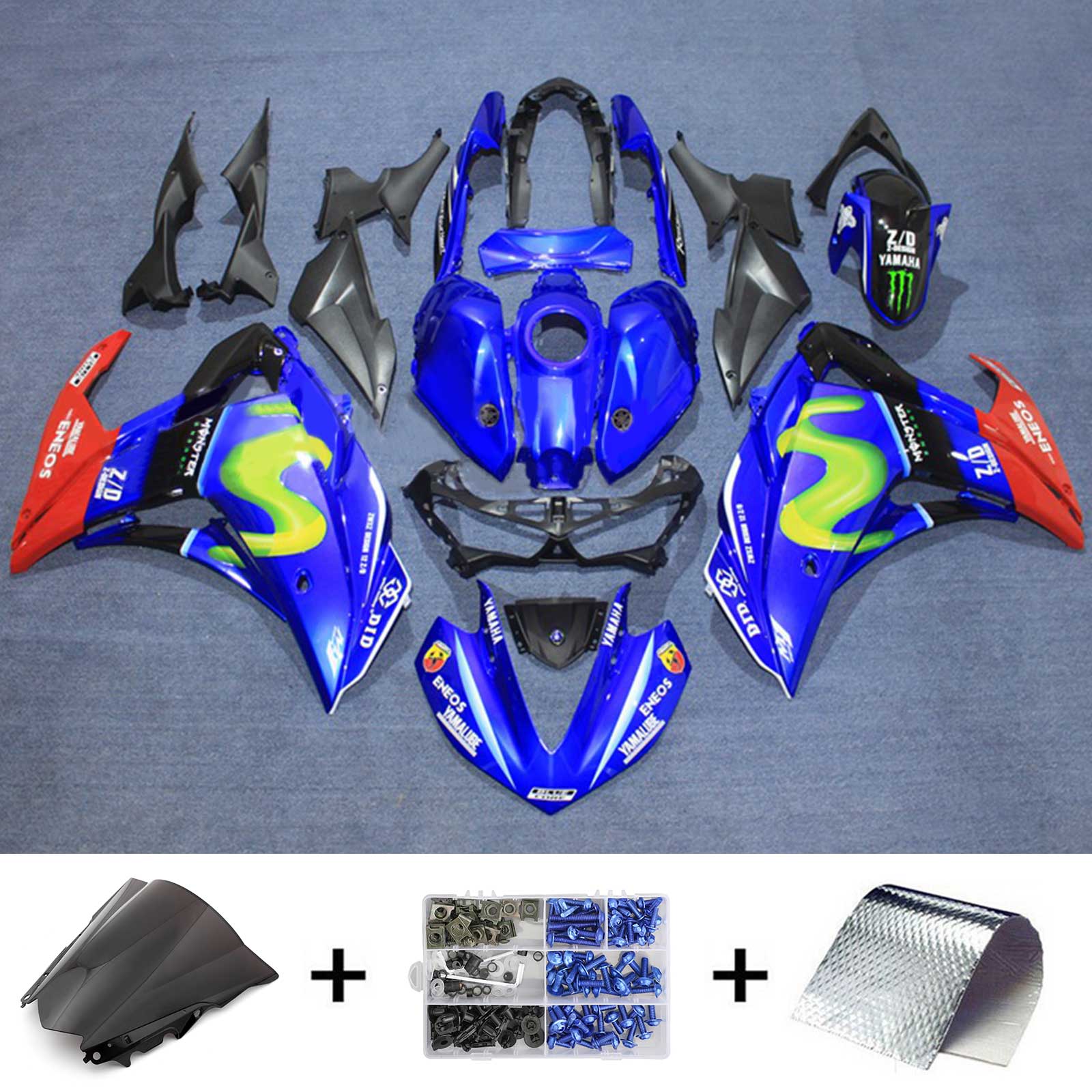 2014-2018 Yamaha YZF-R3 2015-2017 R25 Kit de carénage générique