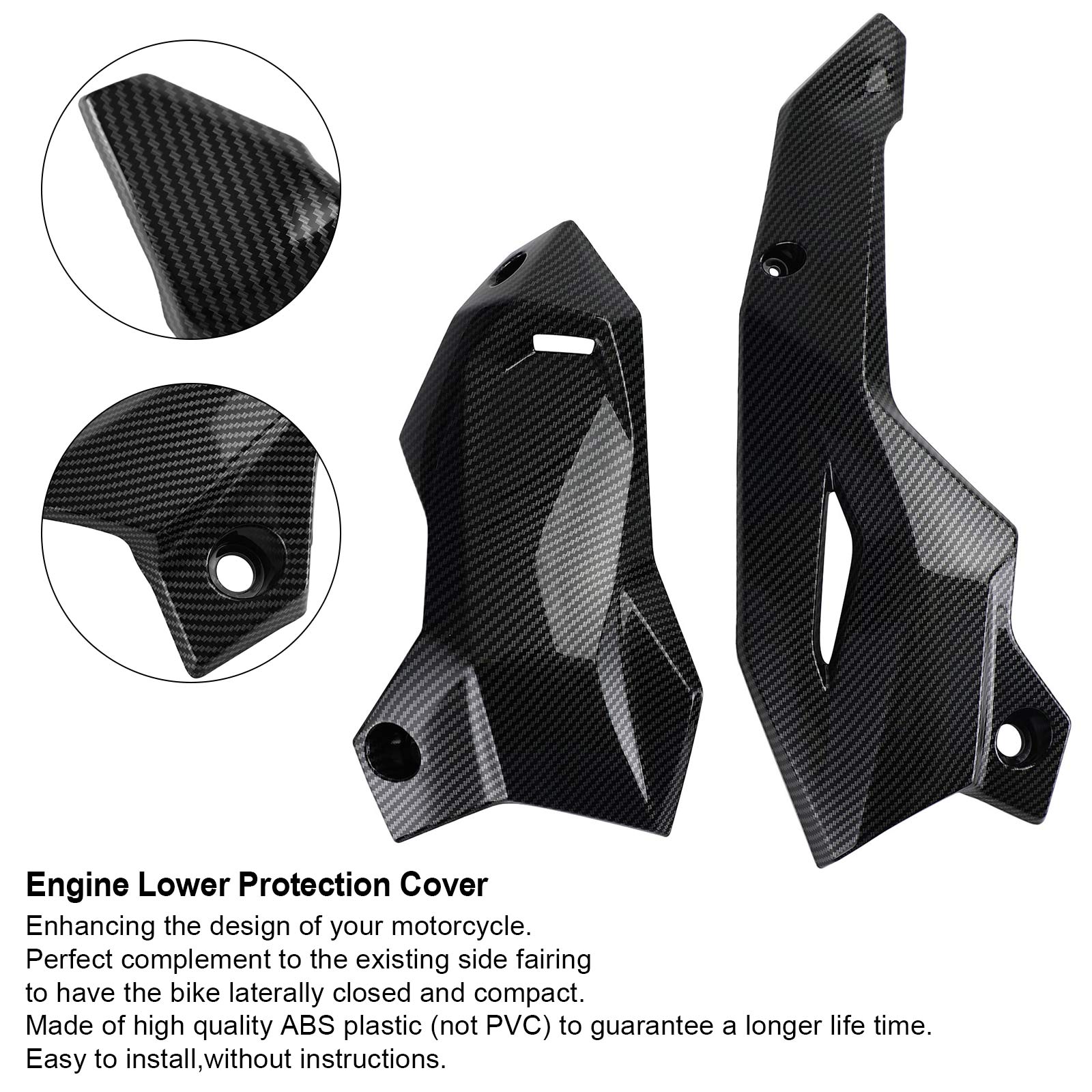 Couvercle de Protection inférieur du moteur ABS, carénage de Protection pour KAWASAKI Z900 2020 – 2021