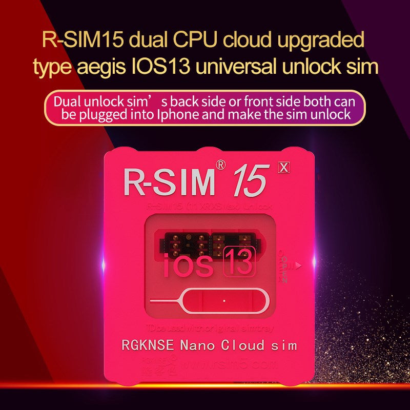 Mise à niveau de la carte de déverrouillage RSIM-15+ 15 Nano pour iPhone 13 Pro 12 Pro Max X Max 8 iOS15