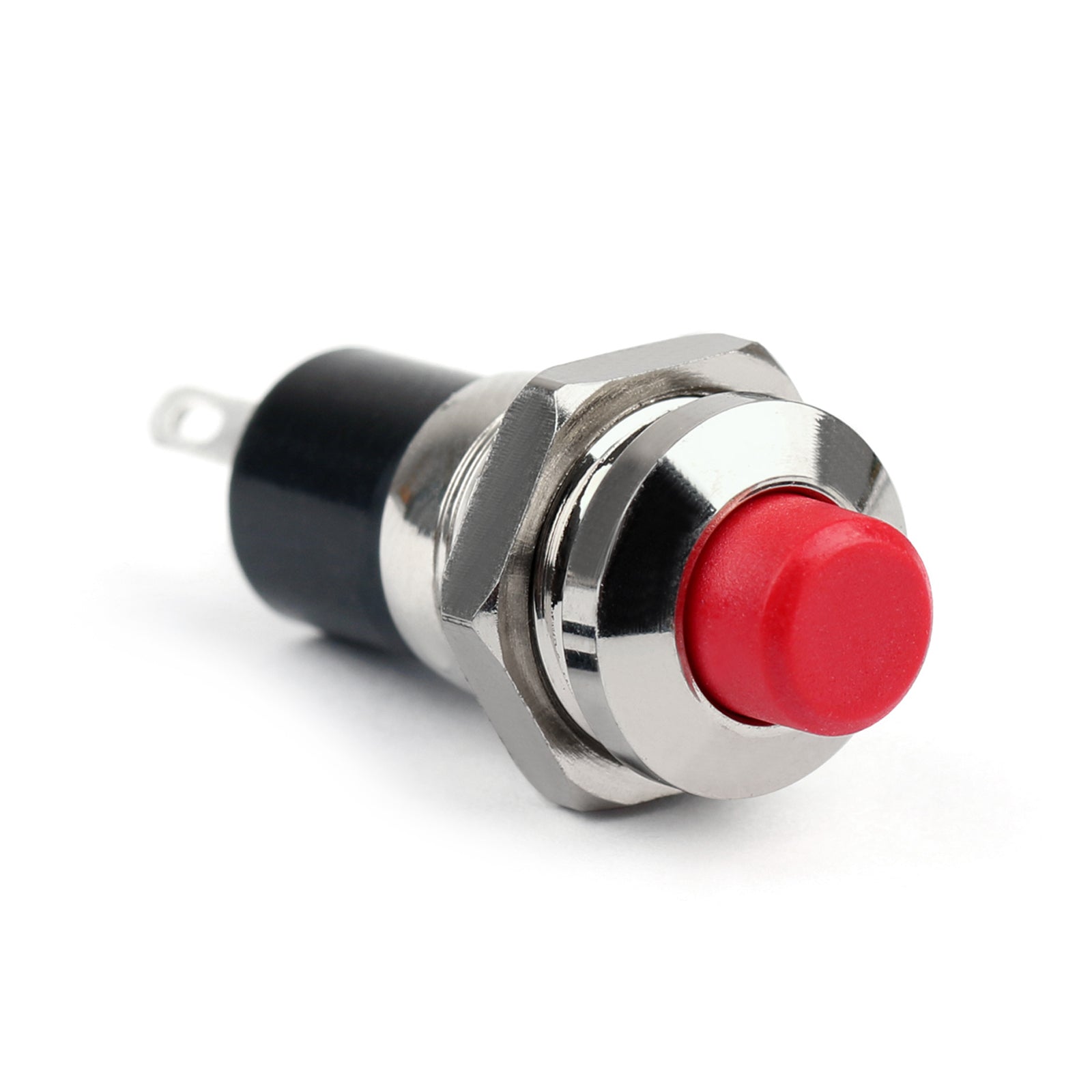 1 pièces nouveau Mini bouton poussoir SPST momentané N/O interrupteur marche 10mm rouge pour voiture