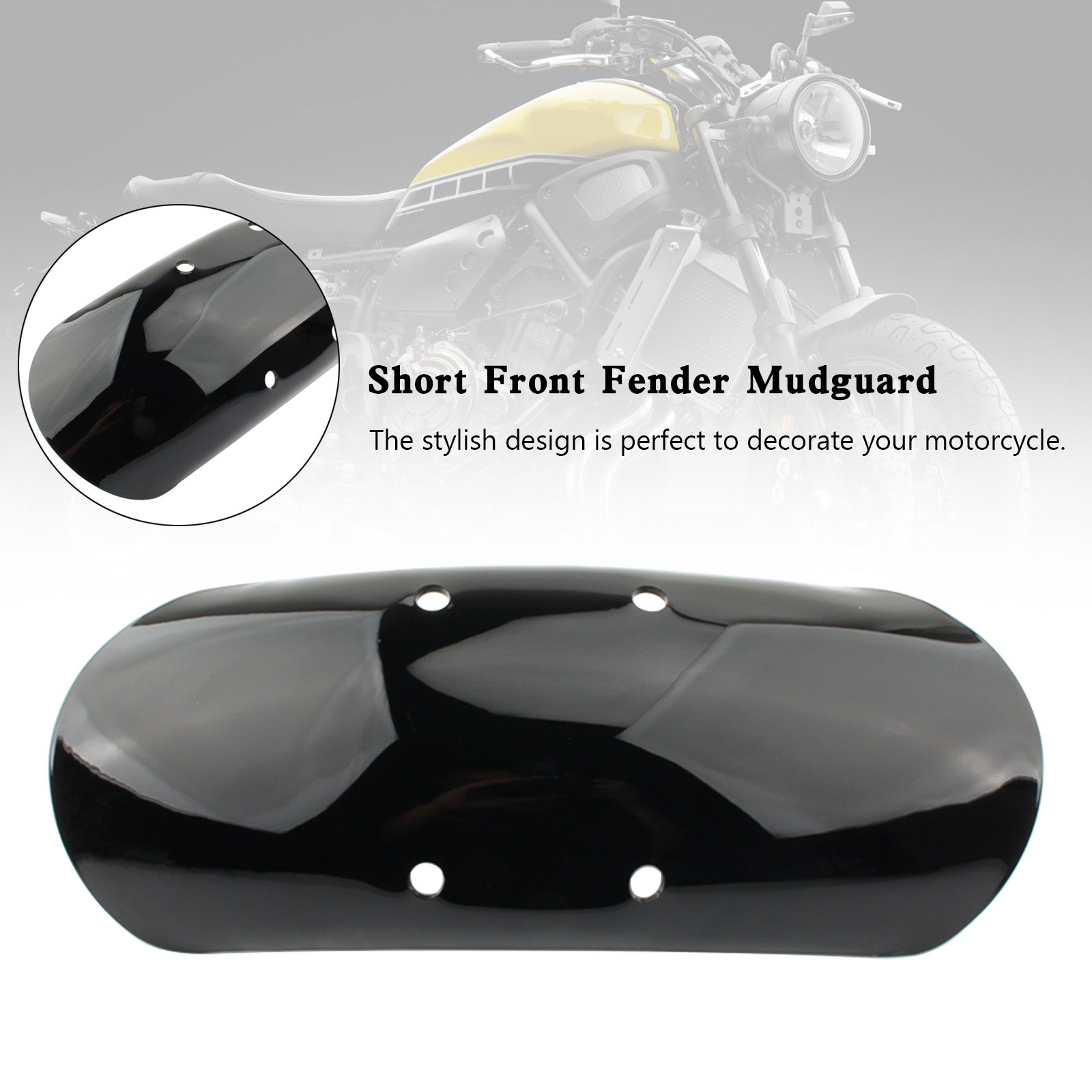 Garde-boue avant court en ABS pour Moto Guzzi V7 鈪?V7 鈪?Stone Special Nevada