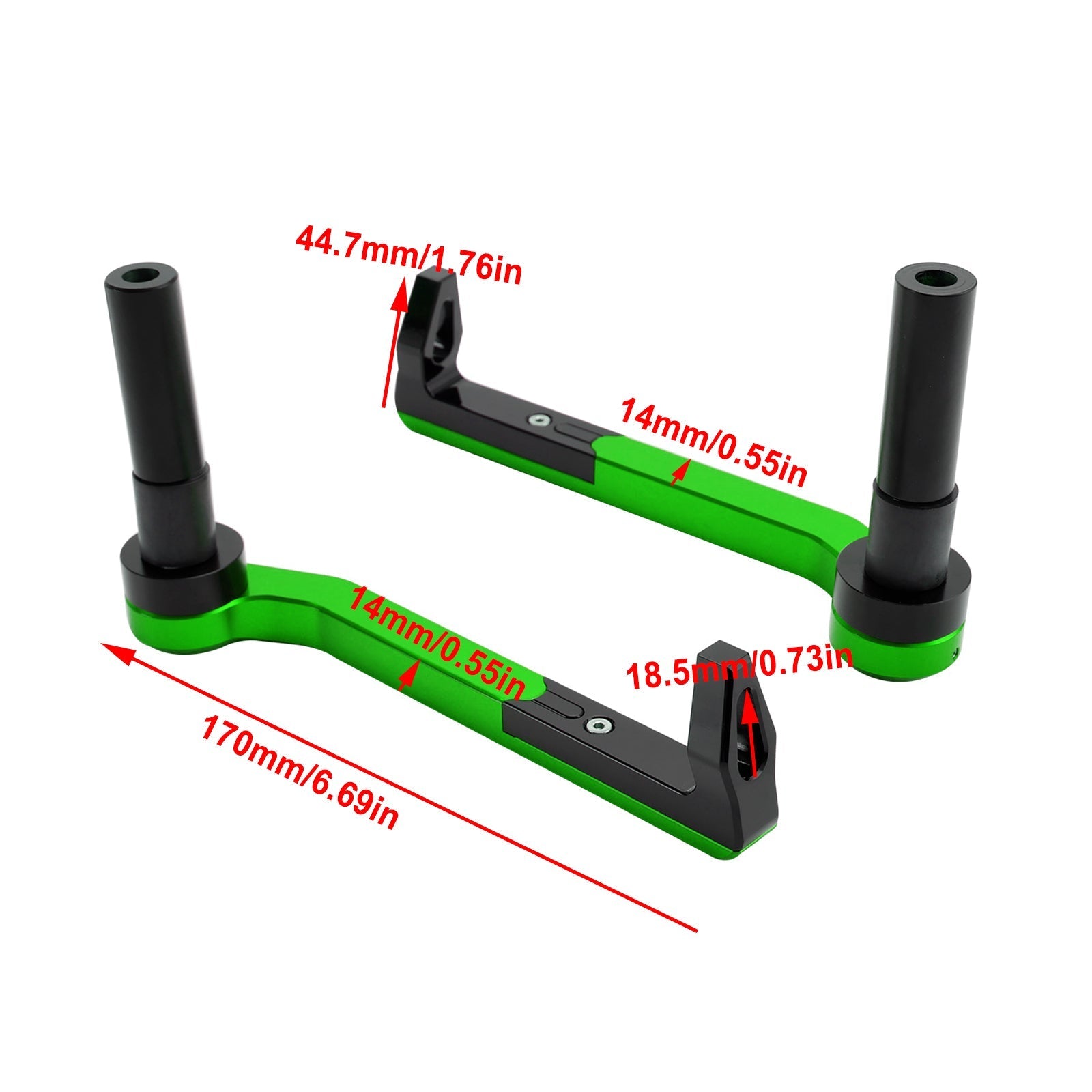 Protège-mains pour guidon de 13 à 20 mm de diamètre intérieur et trou de vis M6.