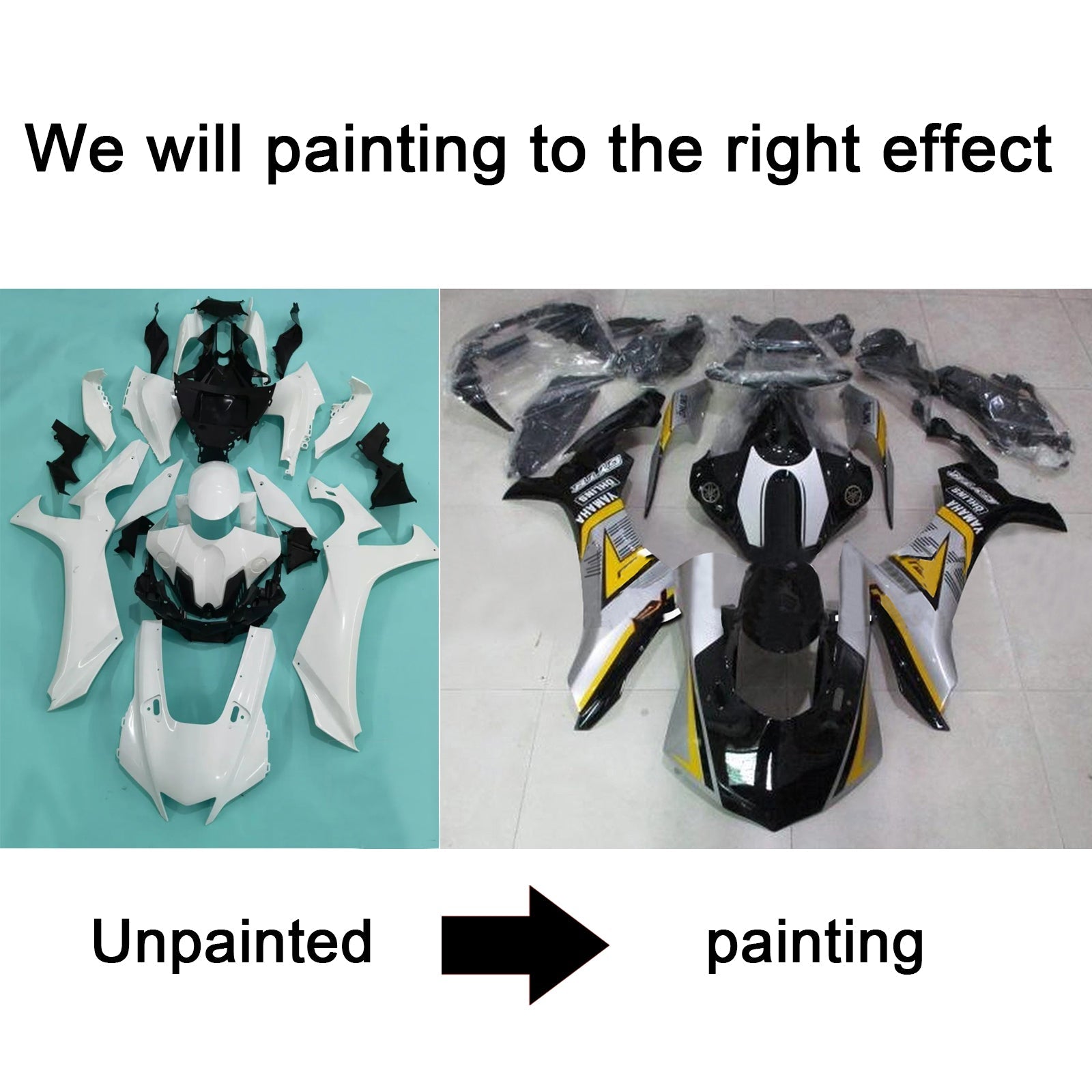 2020-2025 Yamaha YZF R1 Injection Fairing Kit Bodywork Plastic ABS #101