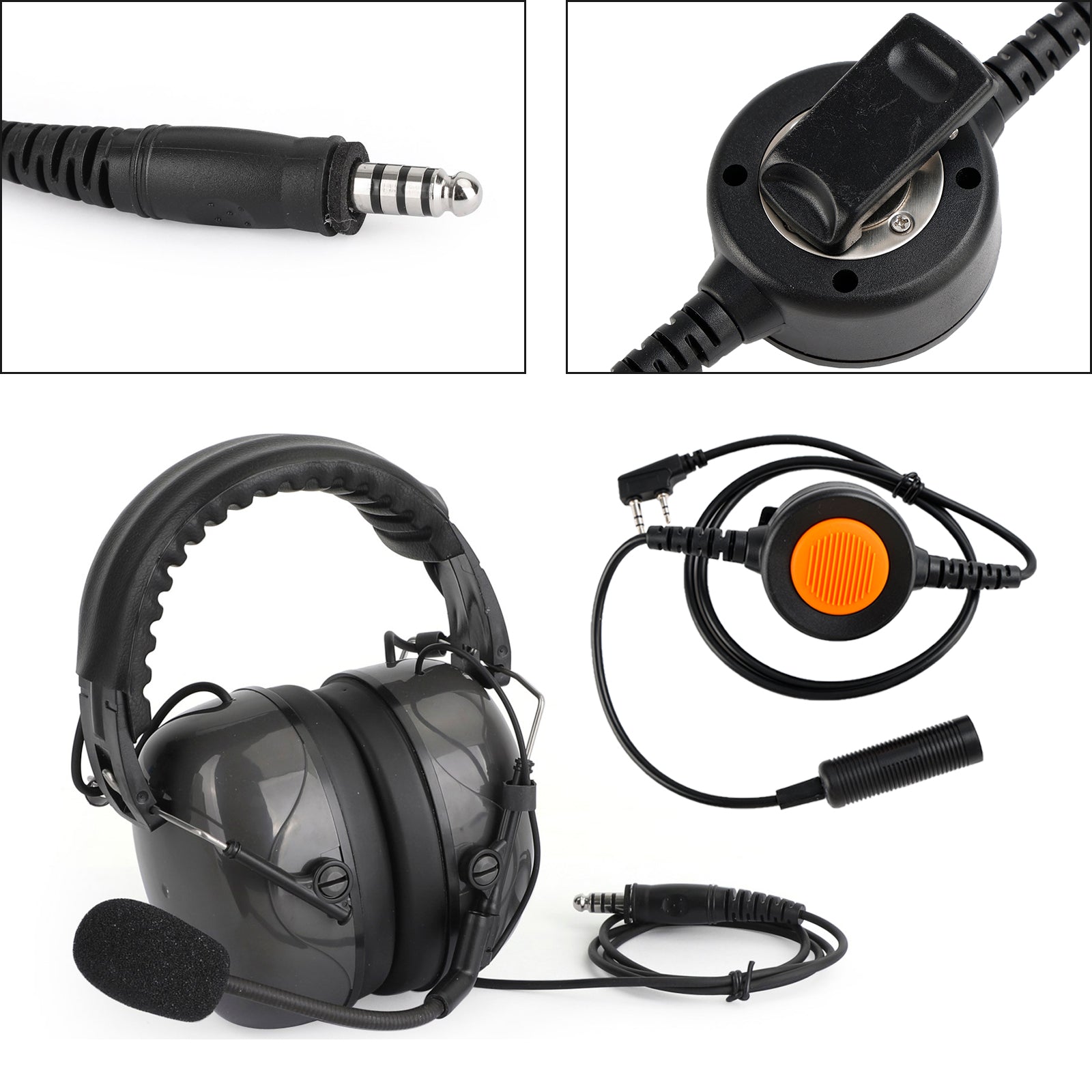 Casque antibruit réglable 7.1-C5 pour Kenwood TK-208 TK-220 TK-240