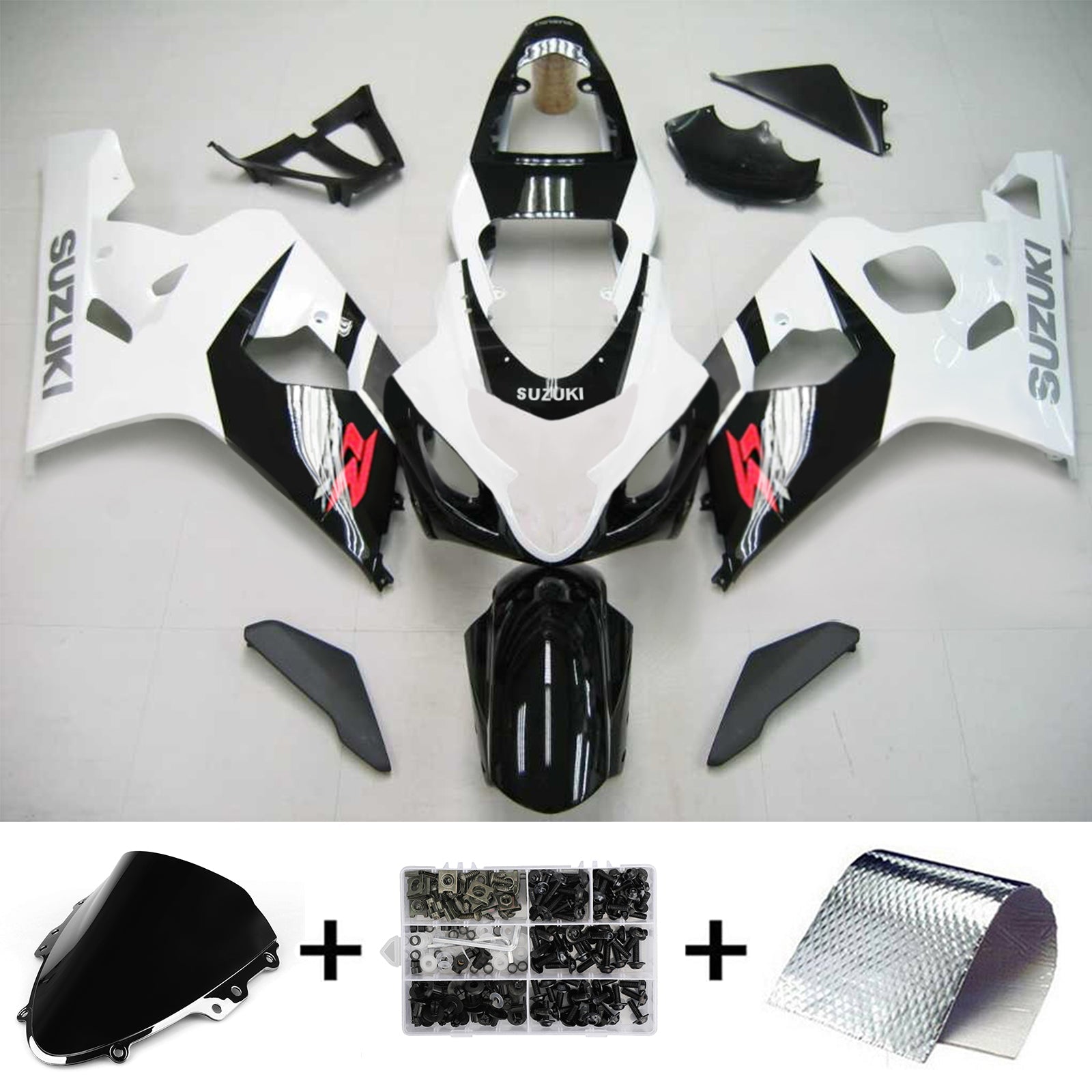 2004-2005 Suzuki GSXR 600/750 K4 Amotopart Injection Fairing Kit Bodywork Plastic ABS #134