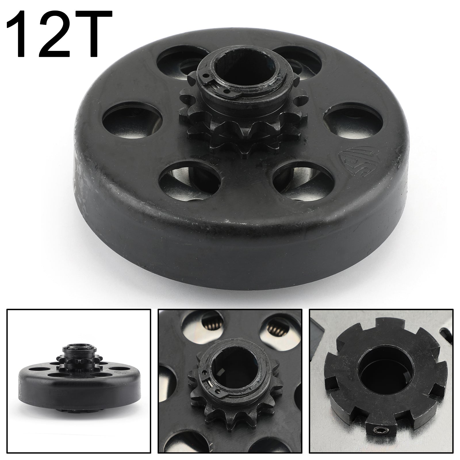 Race Go Kart Mini Pit Bike Clutch 3/4 Bore 12 Tooth Sprocket Cart /+ 35 Chain