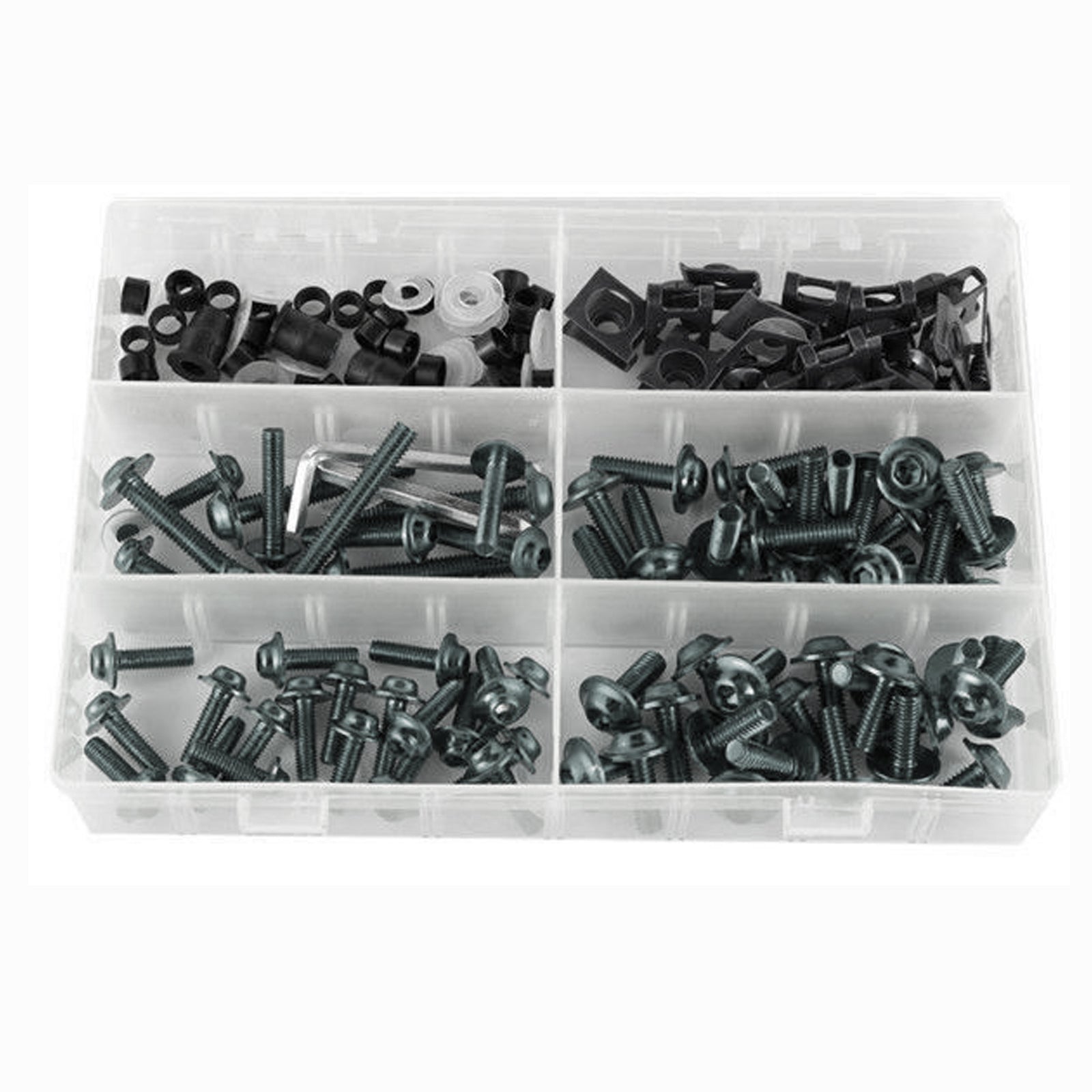 Kit de boulons de carénage pour motos de sport, vis de fixation M5/M6 en titane, 177 pièces