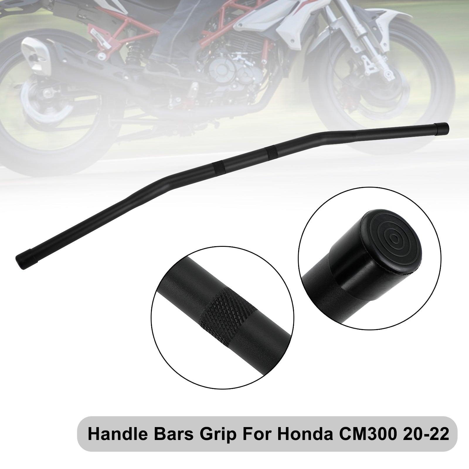 Honda Cm300 2020-2022 2021 Guidon en alliage 7/8" 22 mm Noir