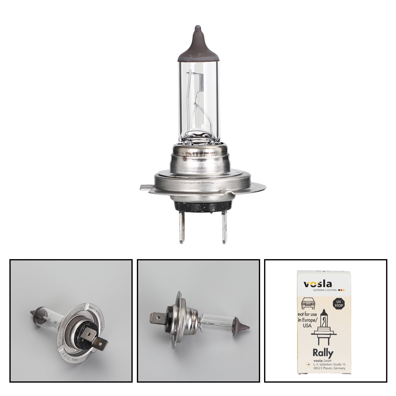 Ampoule Vosla H7 12V 80W, lampe auxiliaire 28358 PX26d générique