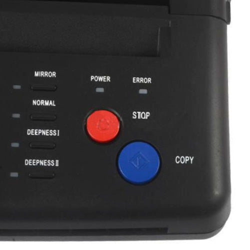 Black Tattoo Transfer Printer Kopimaskin for Stencil Paper Lightweight Thermal Maker