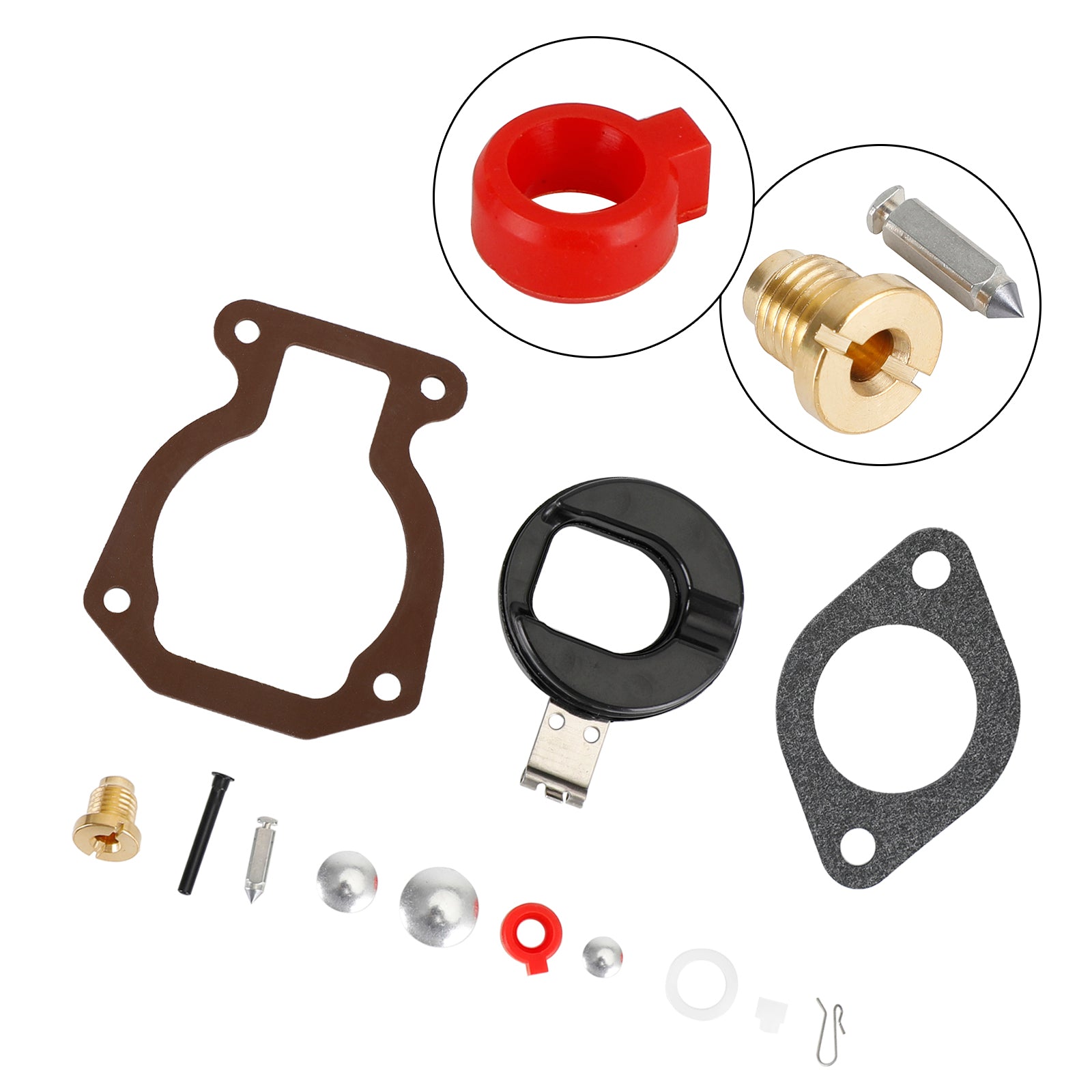 Carburetor Carb Rebuild Kit fit for Johnson Evinrude 9.9 HP 15 HP 1974-88 398453