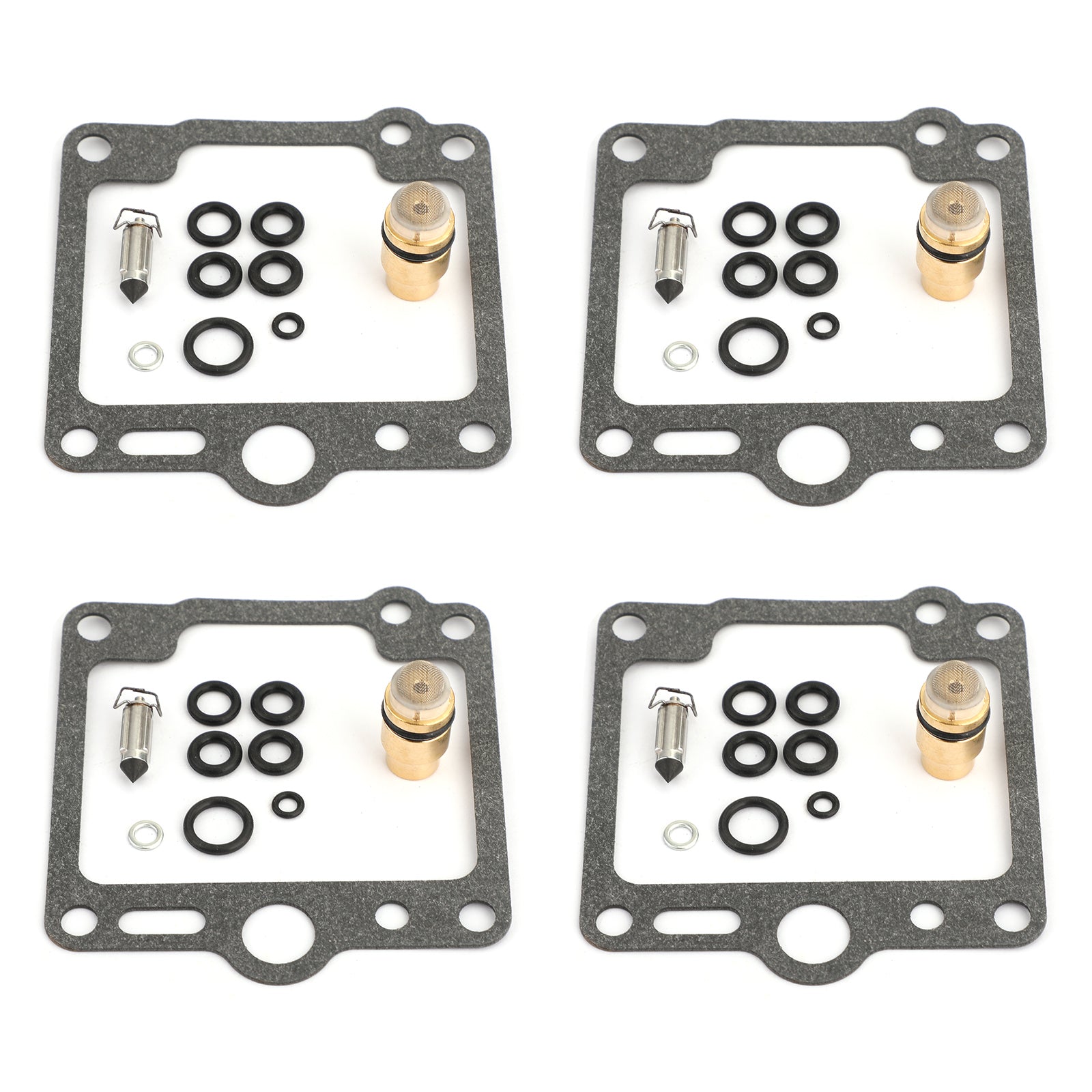 4 sett forgasser reparasjonssett for Yamaha XJ700 Maxim X 700 XJ750 FJ1100 FJ1200 Generisk