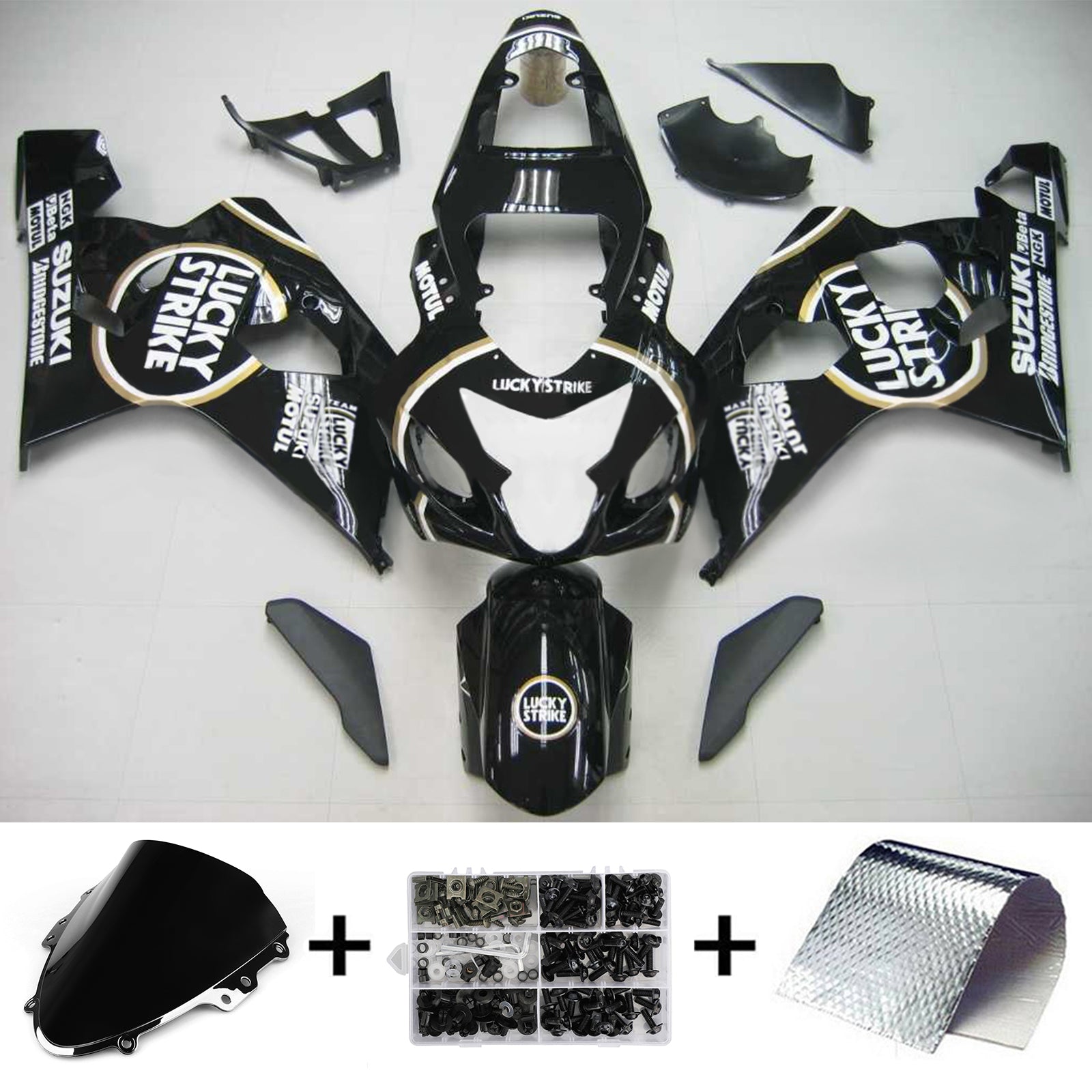 2004-2005 Suzuki GSXR 600/750 K4 Amotopart Injection Fairing Kit Bodywork Plastic ABS #121