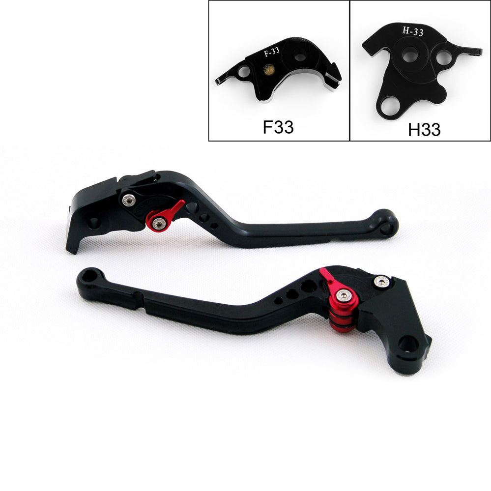 Leviers d'embrayage de frein longs pour Honda CB1000R 08-14 CBR1000RR/FIREBLADE 04-07 noir générique