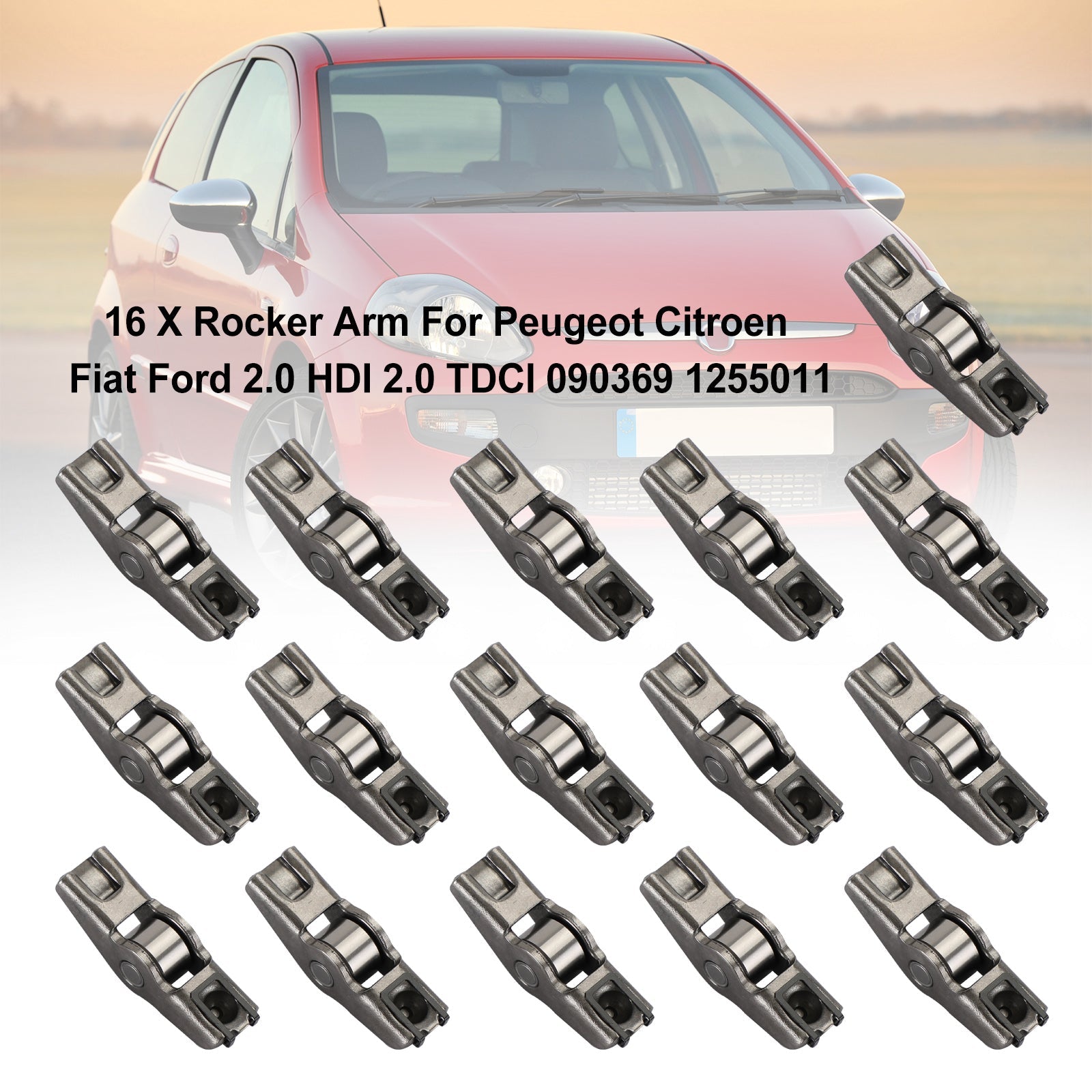 16 X Tuimelaar Voor Peugeot Citroen Fiat Ford 2.0 HDI 2.0 TDCI 090369 1255011 Generiek