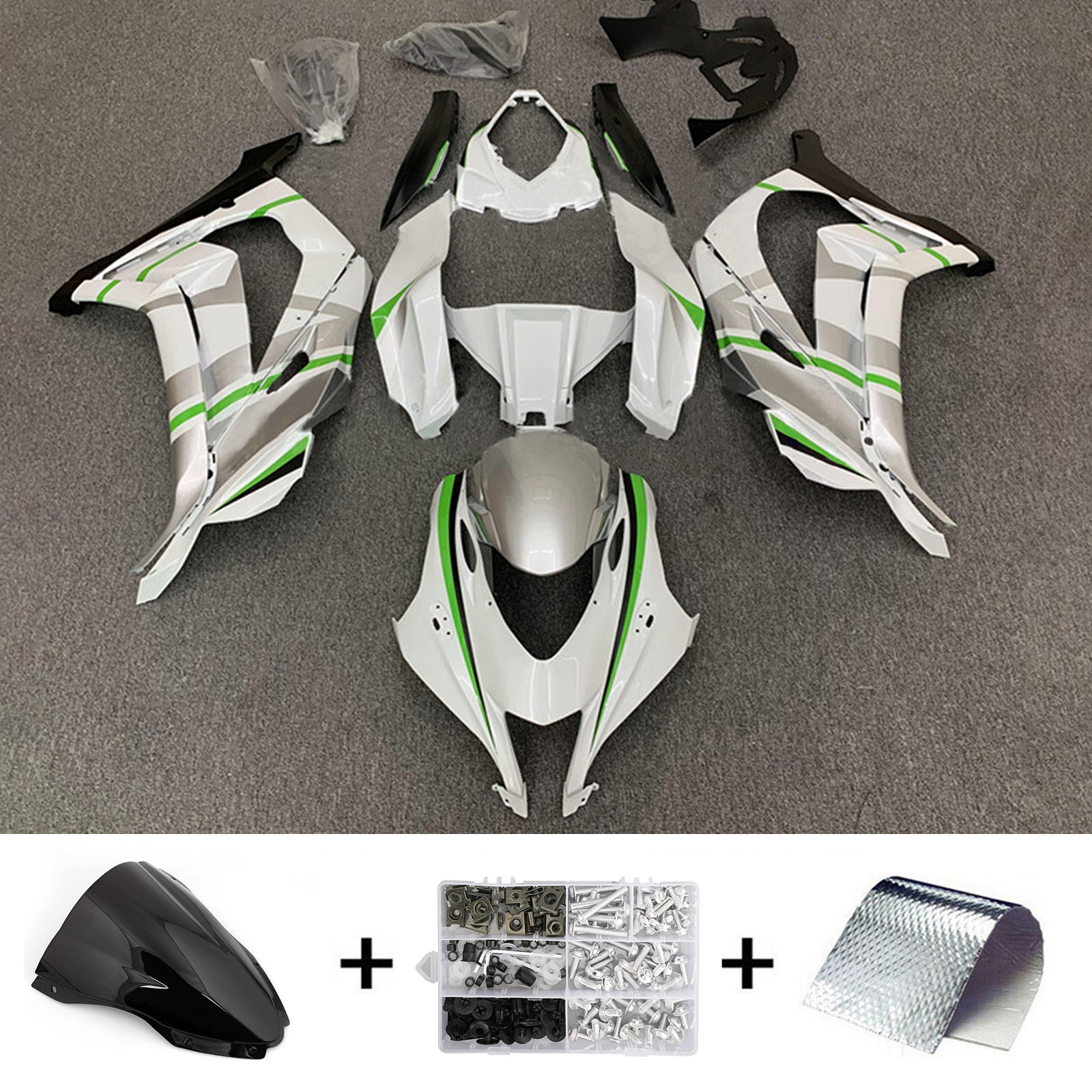 Kit de carenado de inyección Kawasaki ZX10R 2016-2020, carrocería de plástico ABS #157