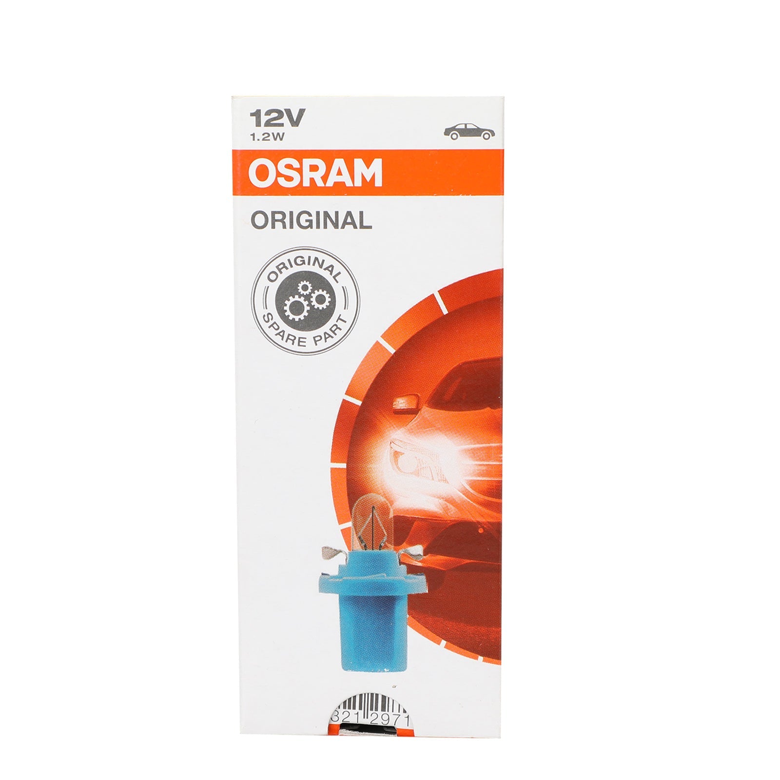 10 lumières d'instrument originales pour voiture OSRAM, 2721MFX 12V 1.2W BX8.5d générique