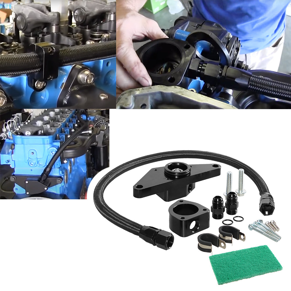 2007.5-2018 Dodge Ram 6,7 L Cummins Diesel Turbo Kit de tuyauterie CCV PCV Kit de réacheminement Fedex Express