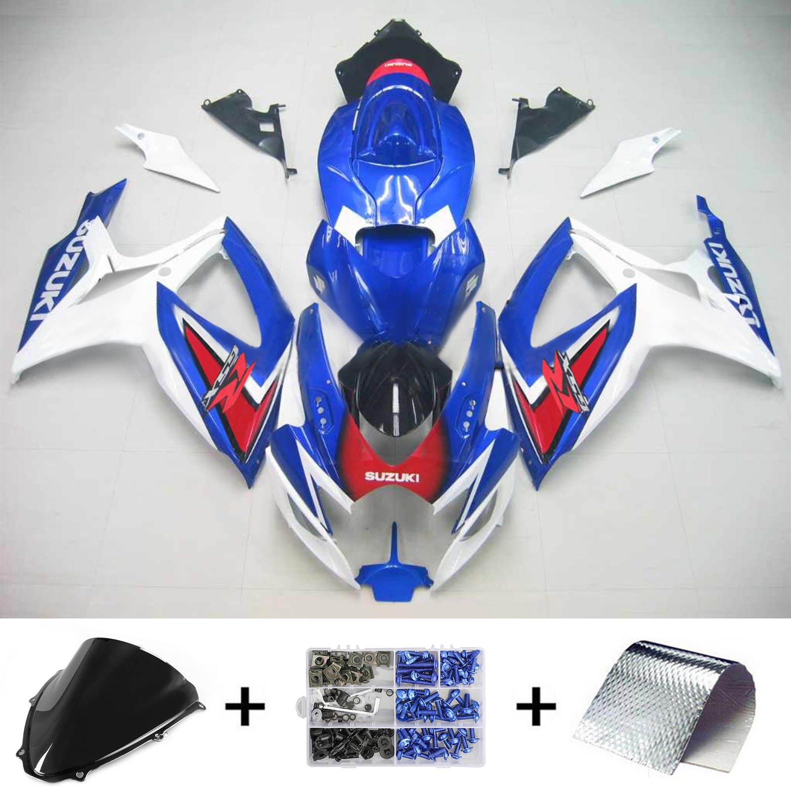 2006-2007 Suzuki GSXR 600/750 K6 Amotopart Kit de carénage d'injection carrosserie plastique ABS #159