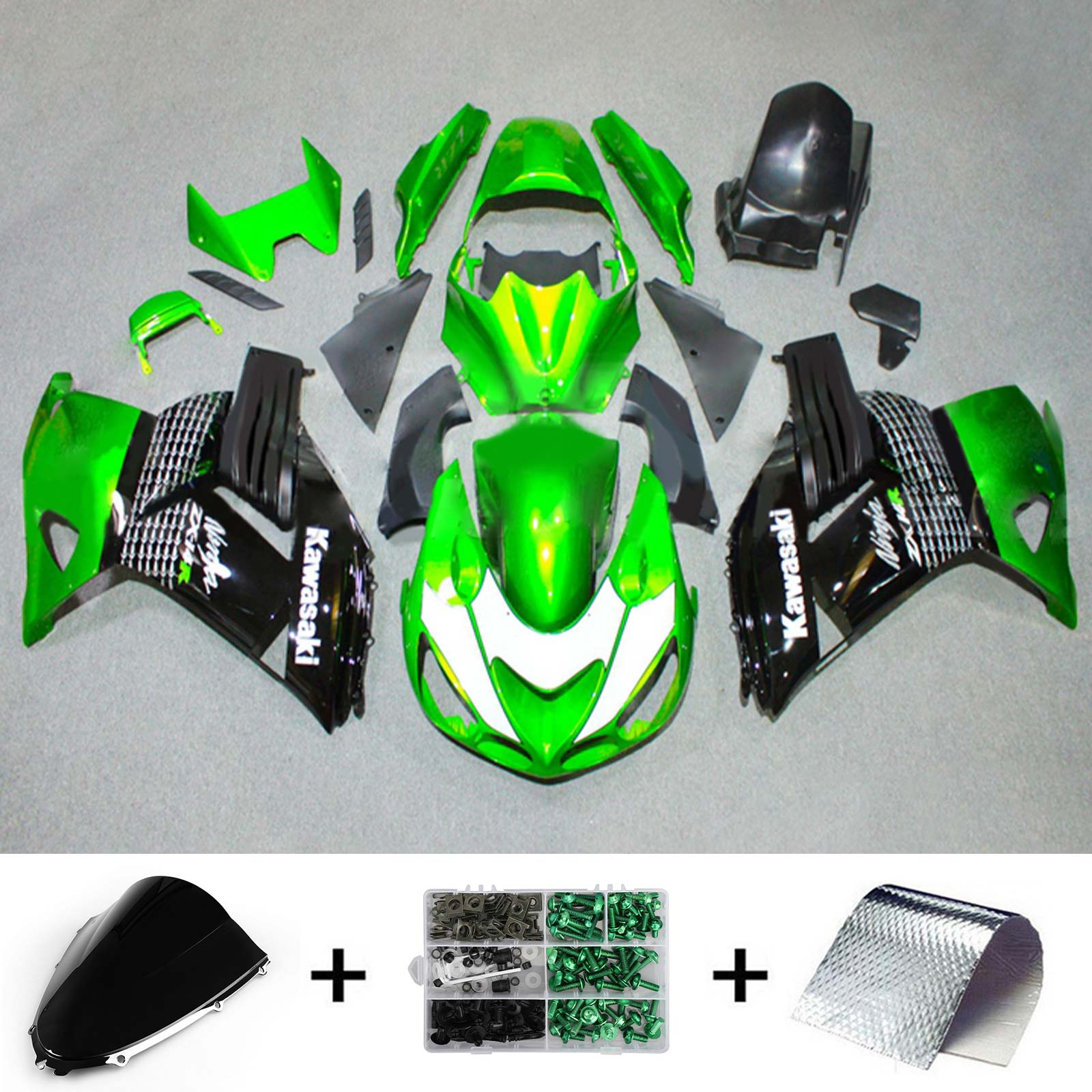 2006-2011 Kawasaki ZX14R Kit de carenado Carrocería Plástico ABS