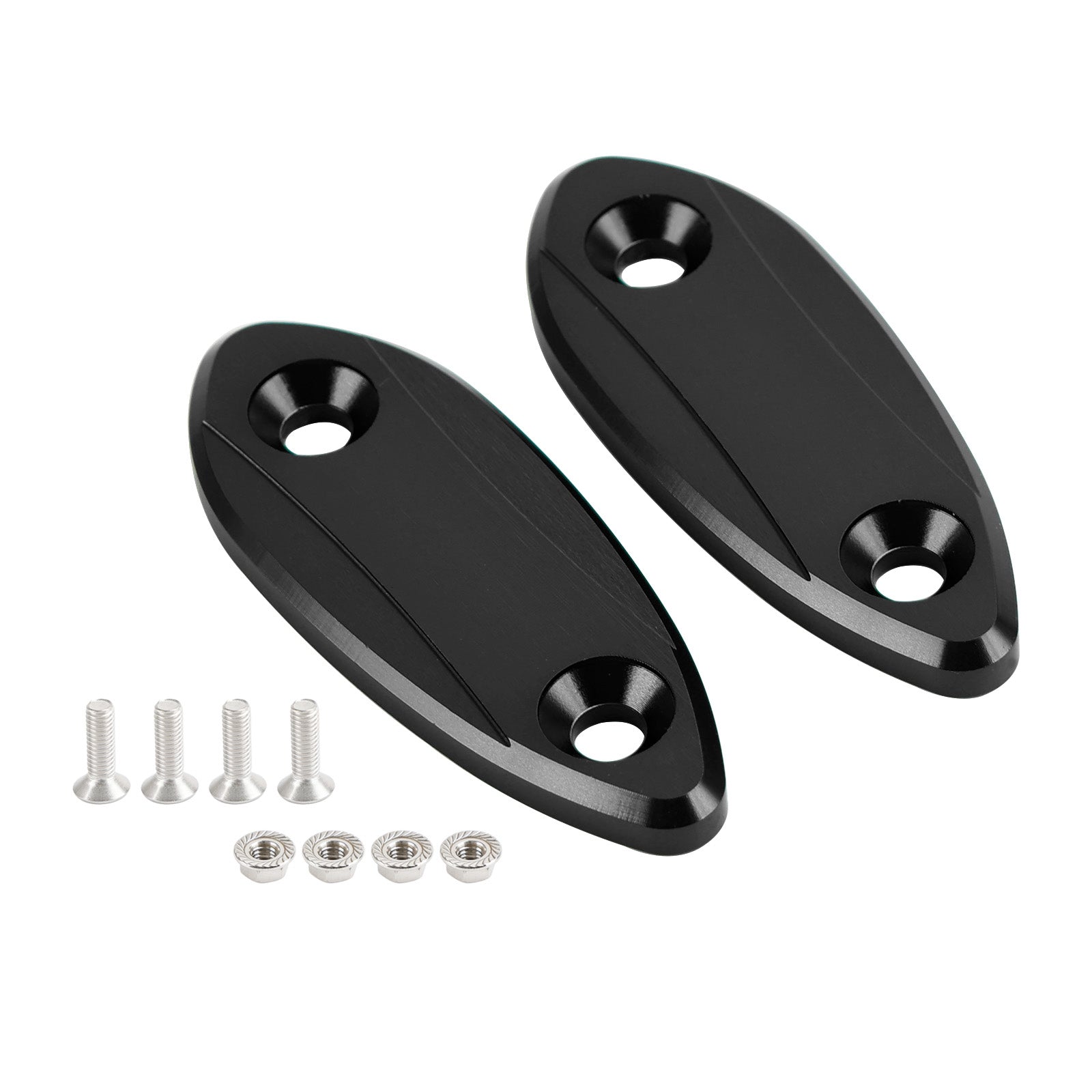 Kawasaki ZX-6R ZX6R 2009-2012 Mirror delete blanking block off plates