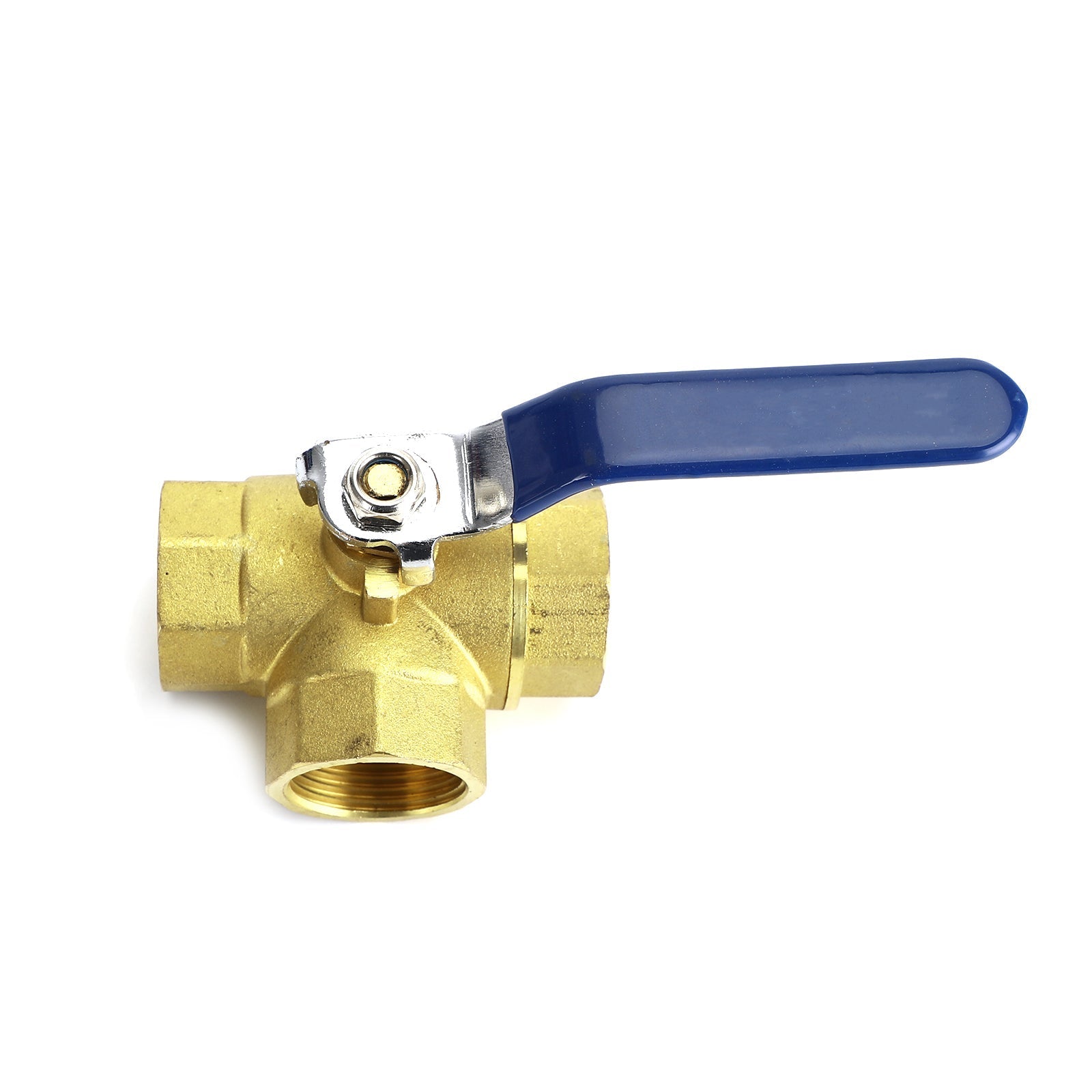 1" 3 Way Ball Valve Female L Port Vinly Insulation Handle 600 WOG DN25