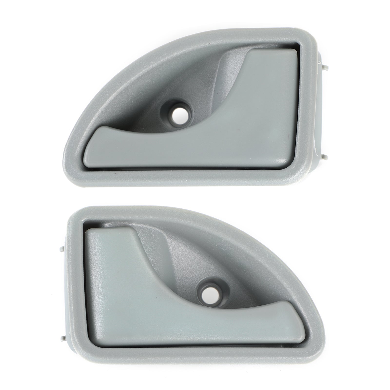 2X Inner Door Handle Gray Front Left + Right For Renault Kangoo Twingo I Generic