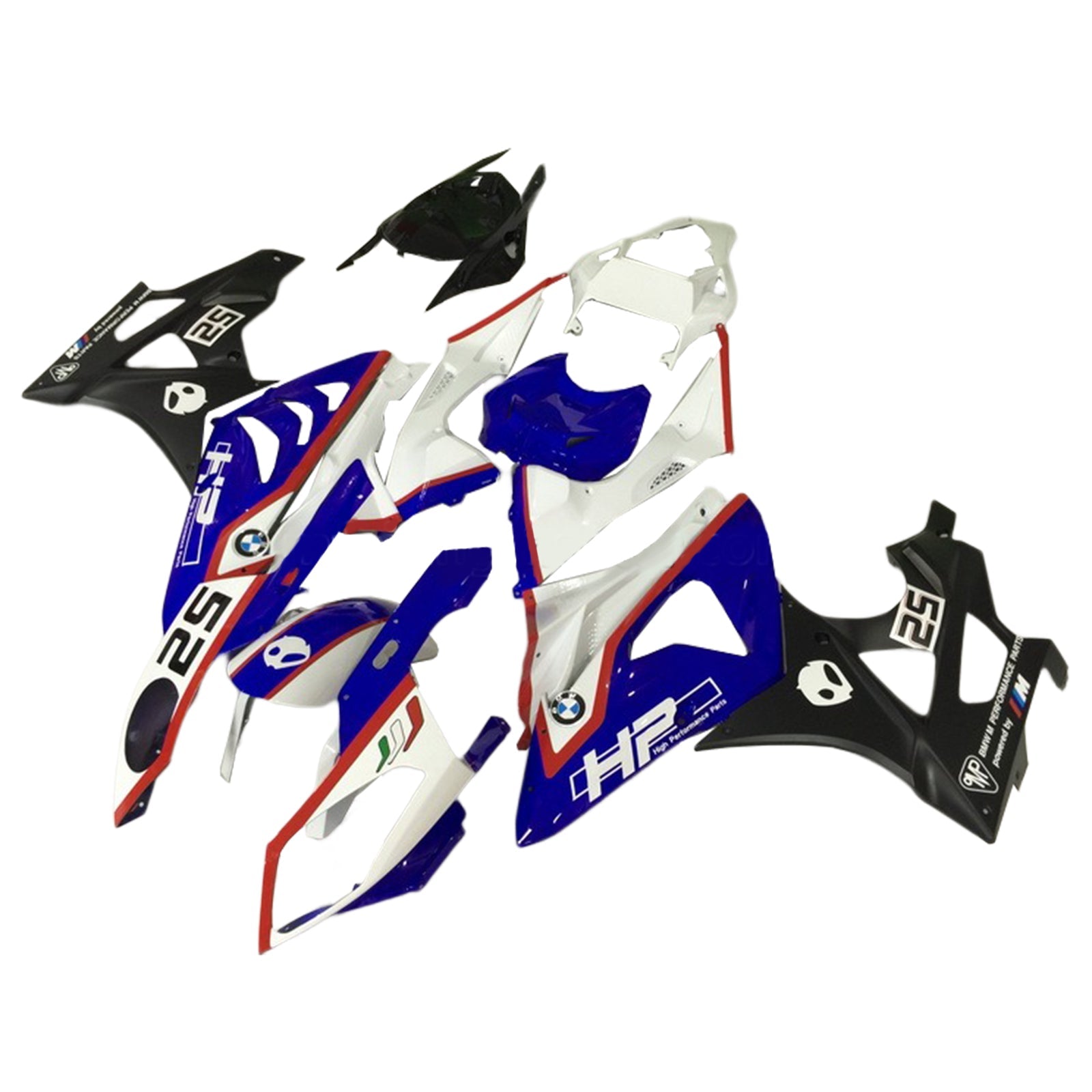 2009-2014 BMW S1000RR Kit de carénage carrosserie plastique ABS