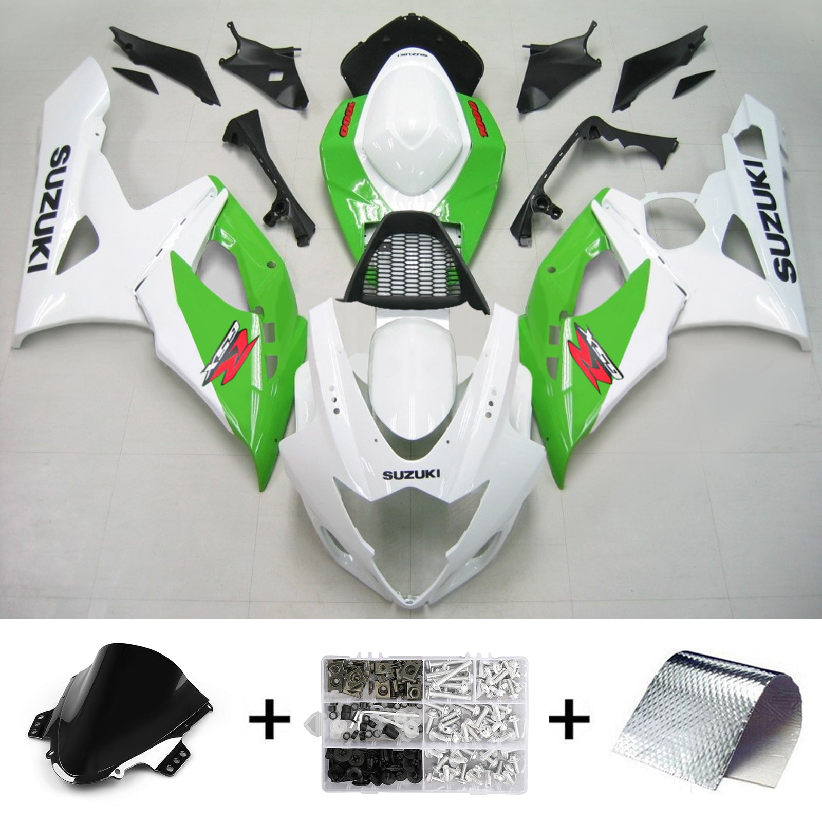 2005-2006 Suzuki GSXR1000 K5 Amotopart Injection Fairing Kit Bodywork Plastic ABS #152