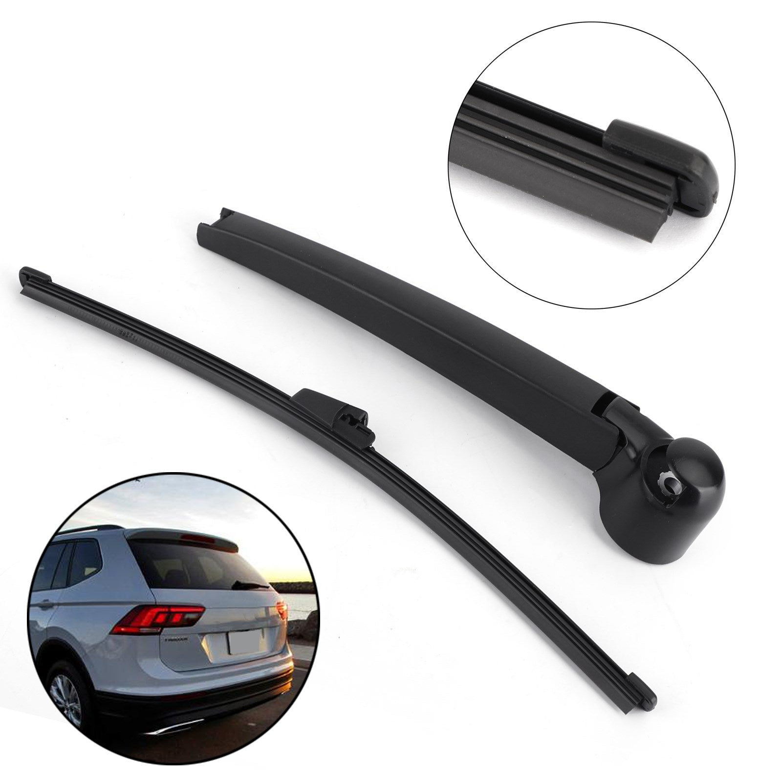 Achterruit Wisserarm Blade Voor VW POLO 9N BJ 2001-2009 Zwart Generiek