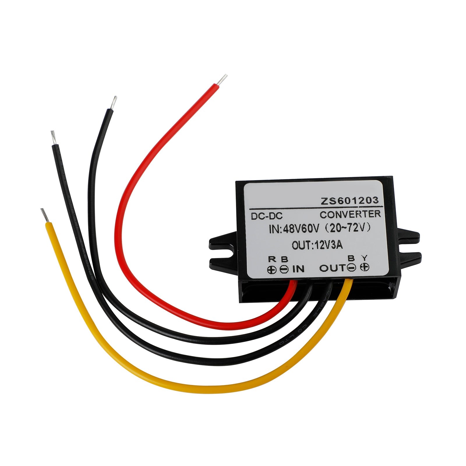 Waterdichte DC-DC-converter 60V Step Down naar 12V autovoedingsmodule