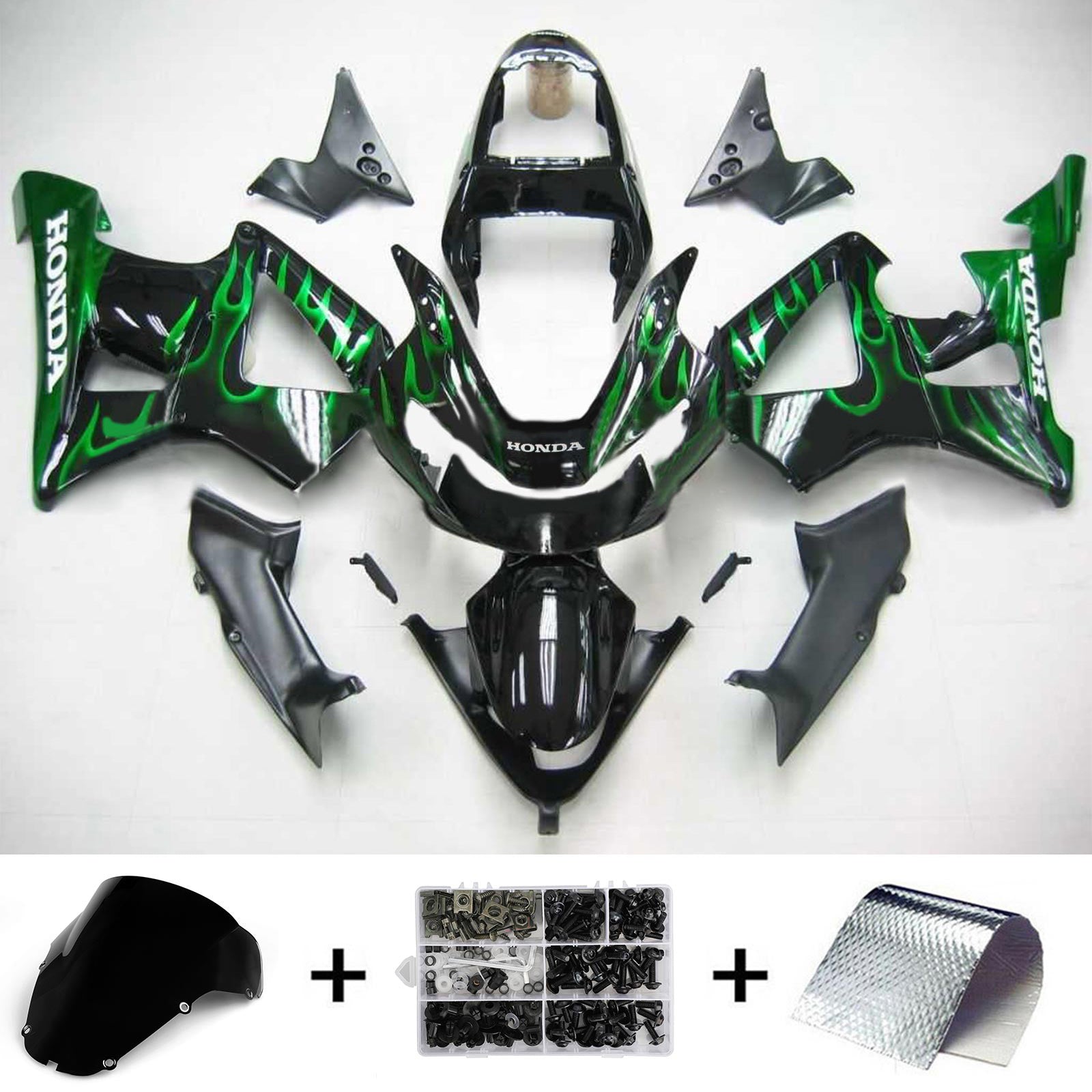 2000-2001 Honda CBR929RR Amotopart Injection Fairing Kit Bodywork Plastic ABS #107