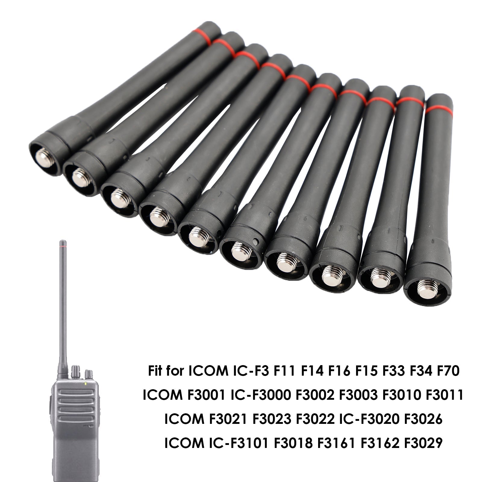 450-570MHz UHF Autoradio 85mm Antenne voor ICOM IC-F3 F11 F14 F16 F15 F33 F34 F70