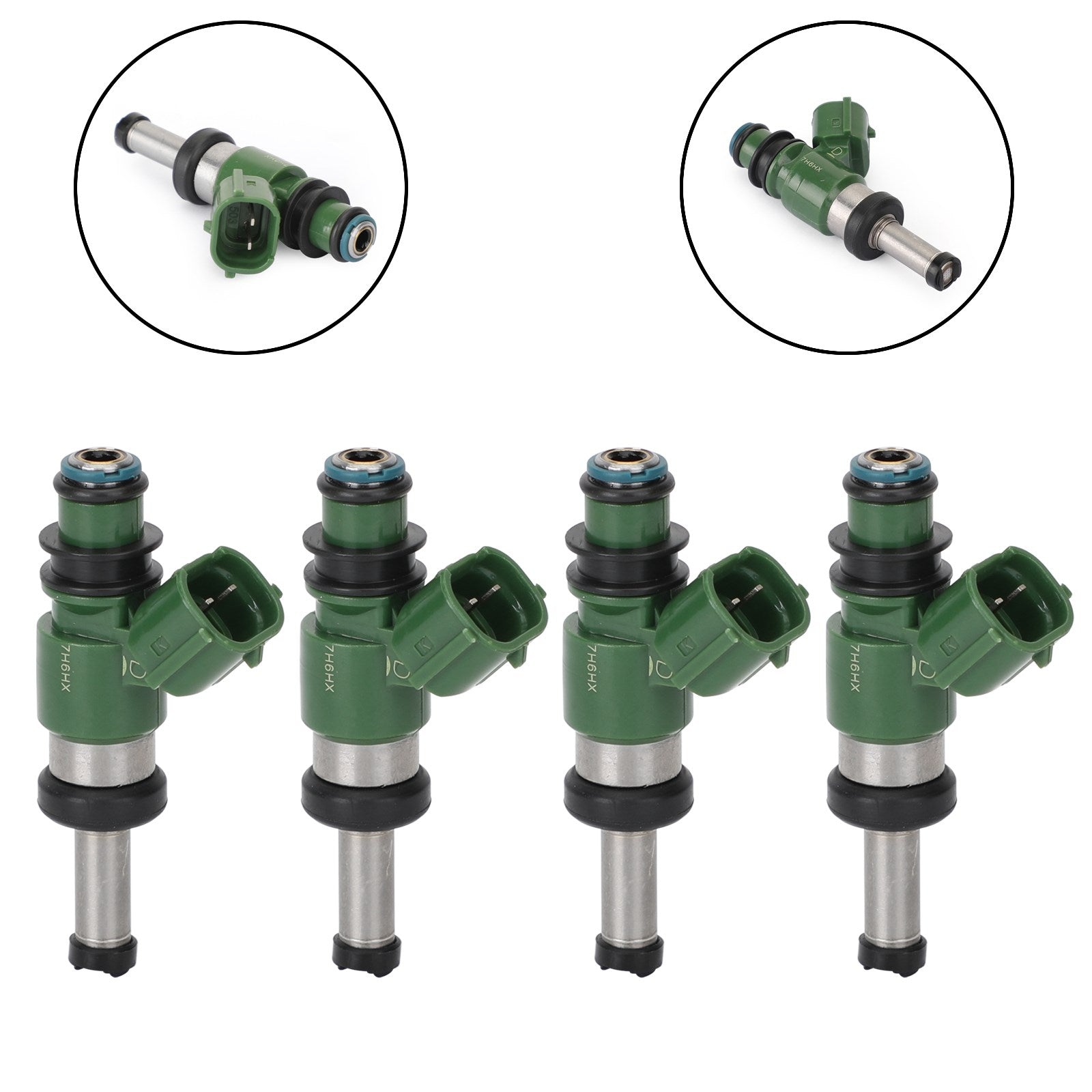 4pcs Fuel Injectors 3B4-13761-00-00 Fit YAMAHA Grizzly YZ450F 450 550 700 Generic