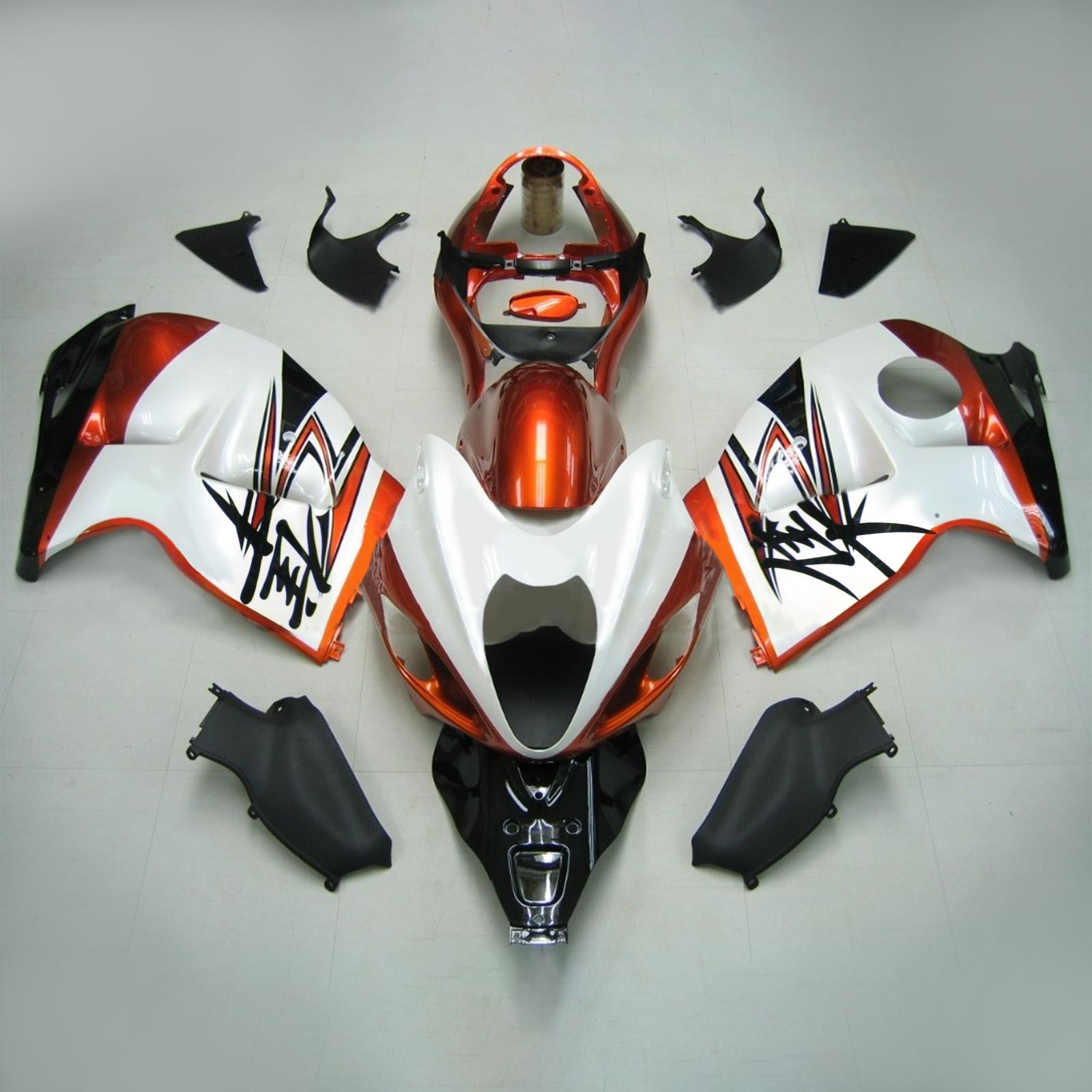 1999-2007 Suzuki Hayabusa GSX1300 Amotopart Kit de carénage d'injection carrosserie plastique ABS #108