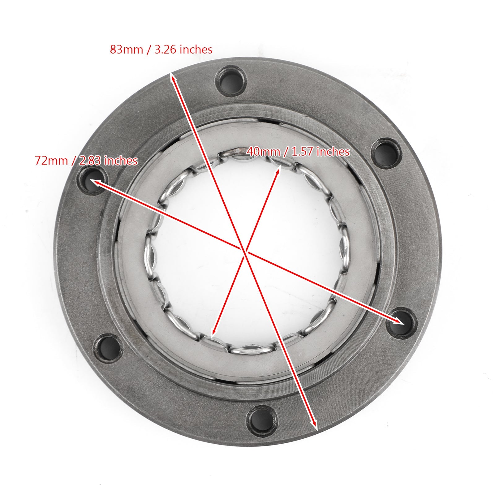 Roulement d'embrayage de démarreur unidirectionnel adapté pour Yamaha YFZ450 SE LE 04-2009 5TG-15590-00 générique