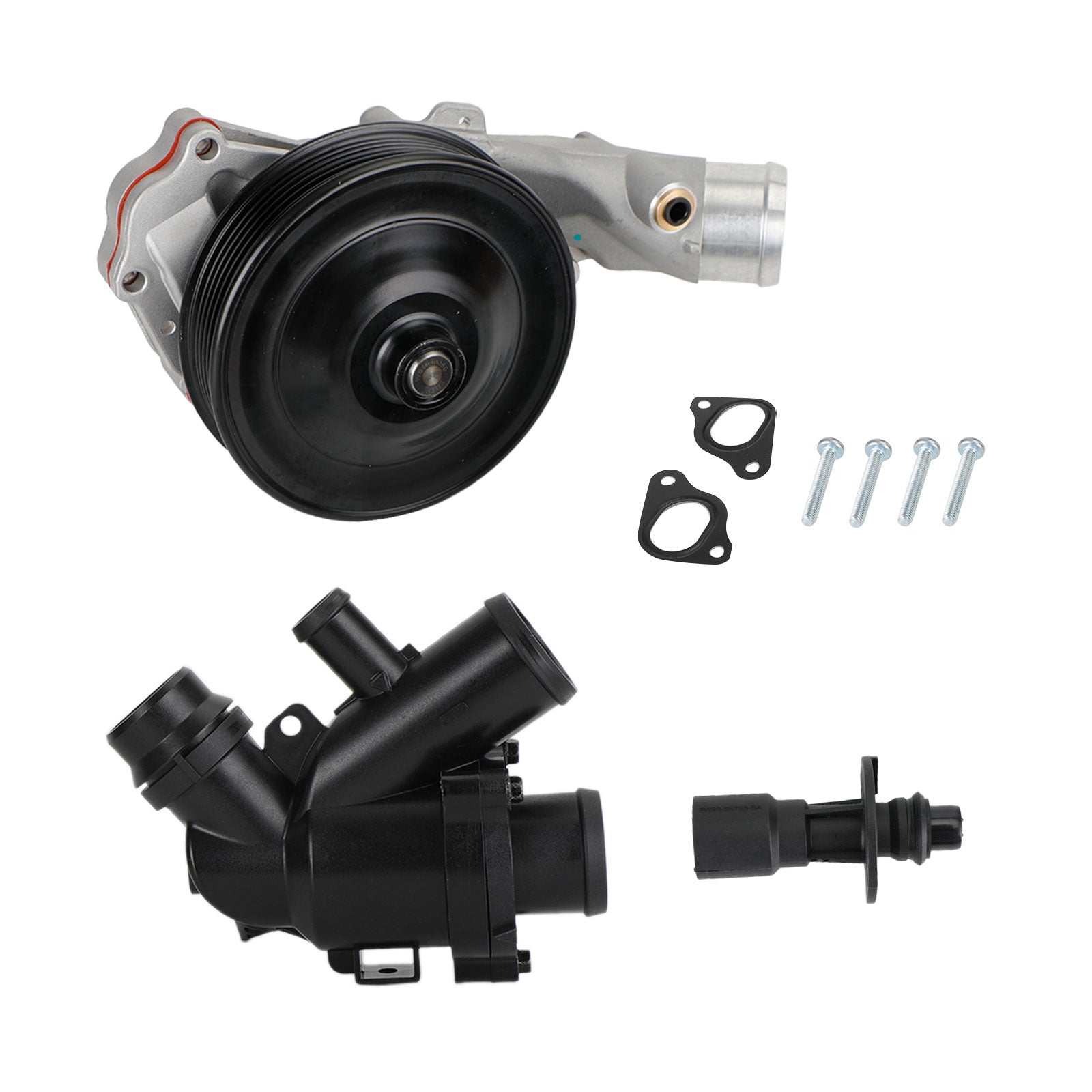 Jaguar 2011 - 2015 XJ Pompe à eau avec connecteur de joints de boulons + kit de thermostat