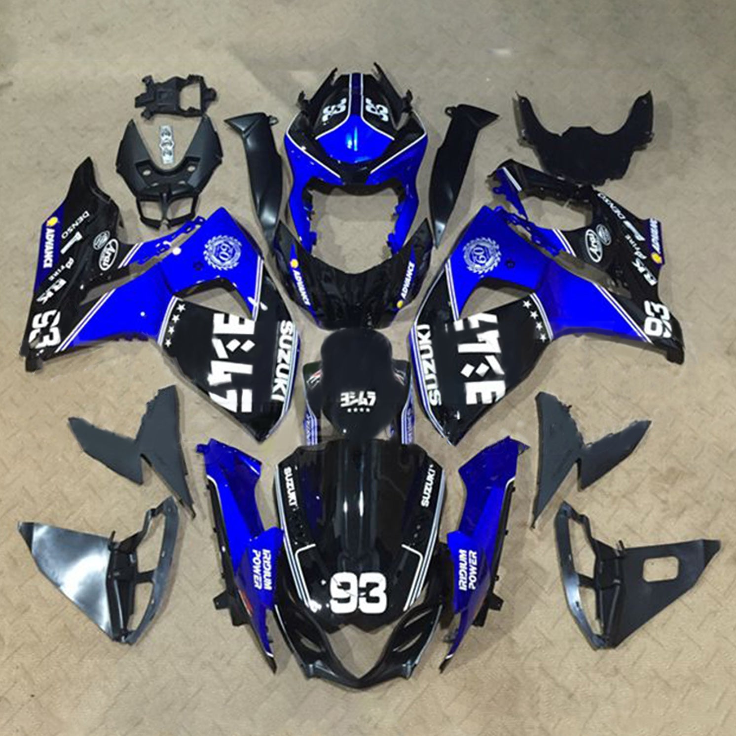 2009-2016 Suzuki GSXR1000 K9 Fairing Kit Bodywork Plastic ABS