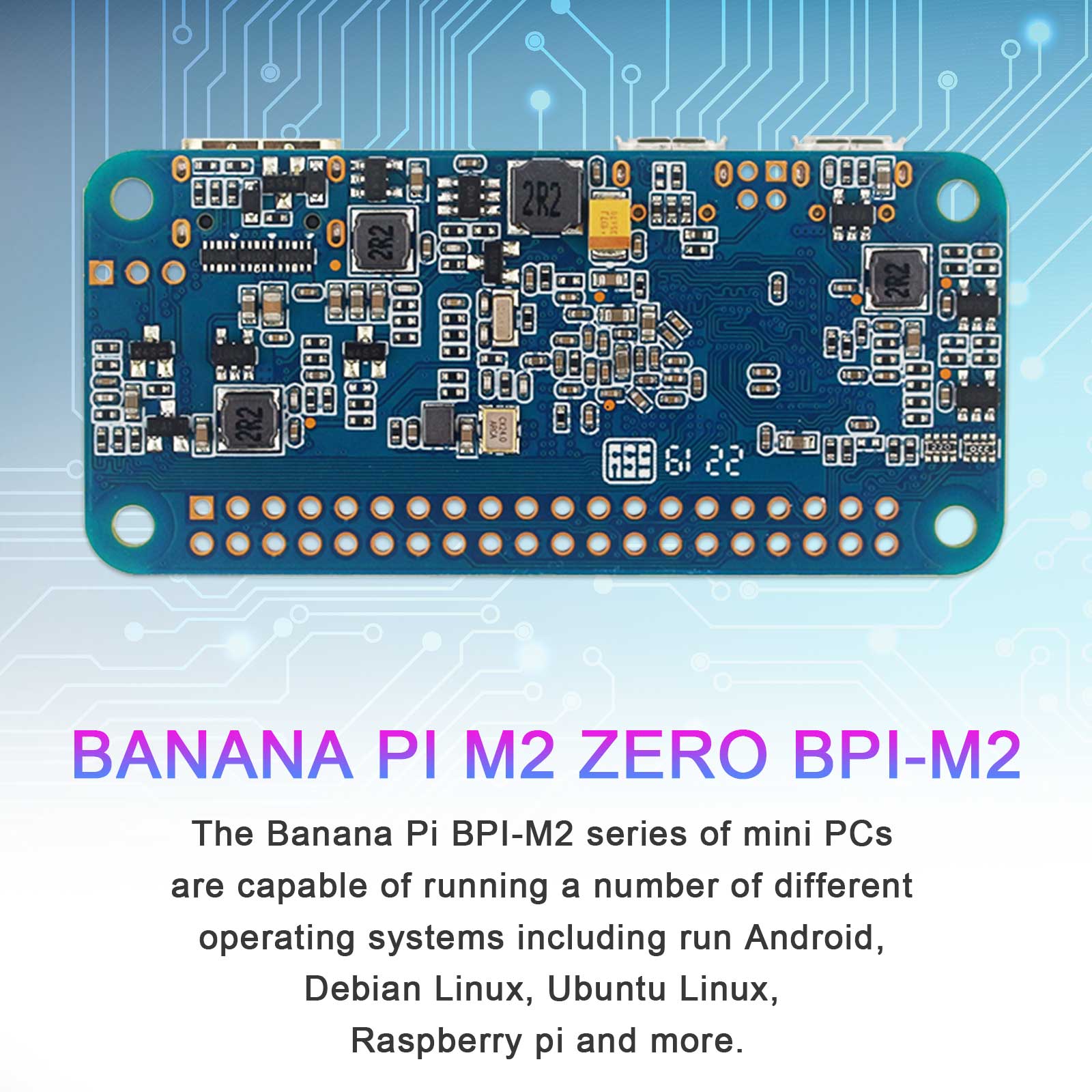 BPI-M2 Zero Quad Core Development Board Single-board computer voor Banana Pi