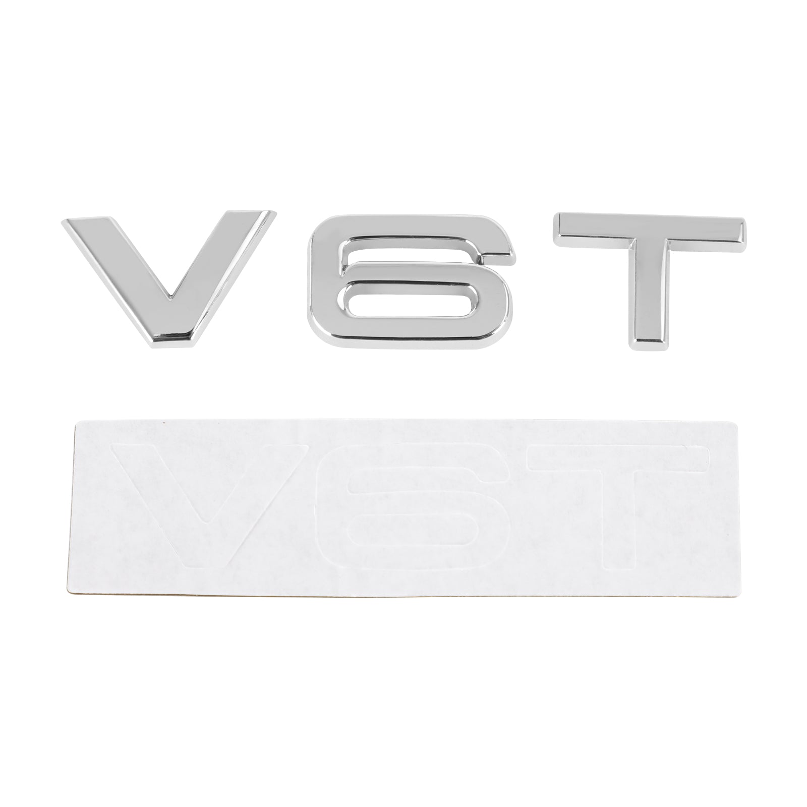 V6T Embleem Badge Fit Voor AUDI A1 A3 A4 A5 A6 A7 Q3 Q5 Q7 S6 S7 S8 S4 SQ5 Chrome